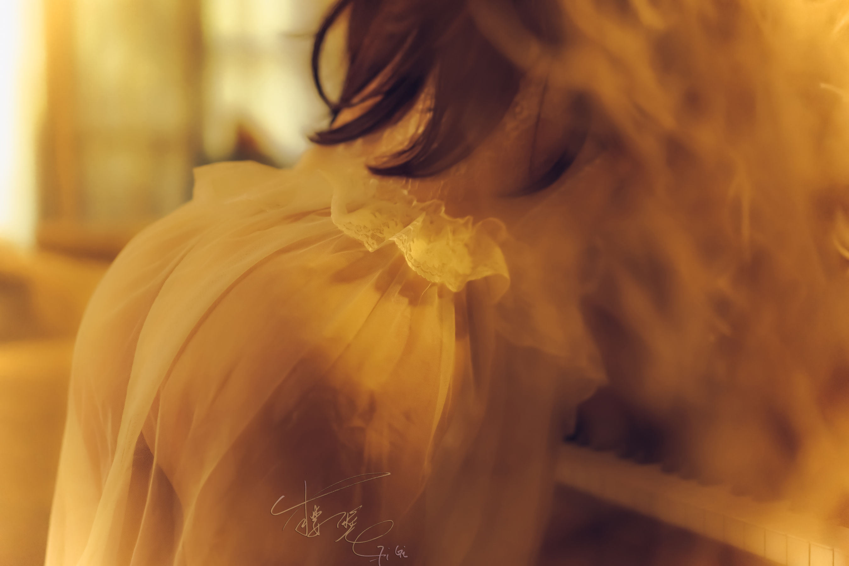 网络红人樱晚gigi – 轻听 [23P] - 秀人网免费无水印在线套图写真