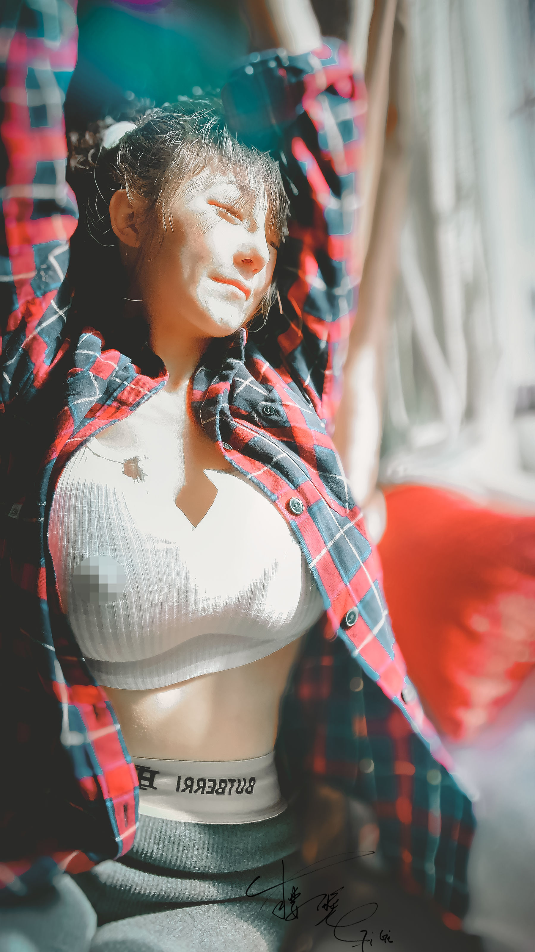 网络红人樱晚gigi – 风情 [24P] - 秀人网免费无水印在线套图写真