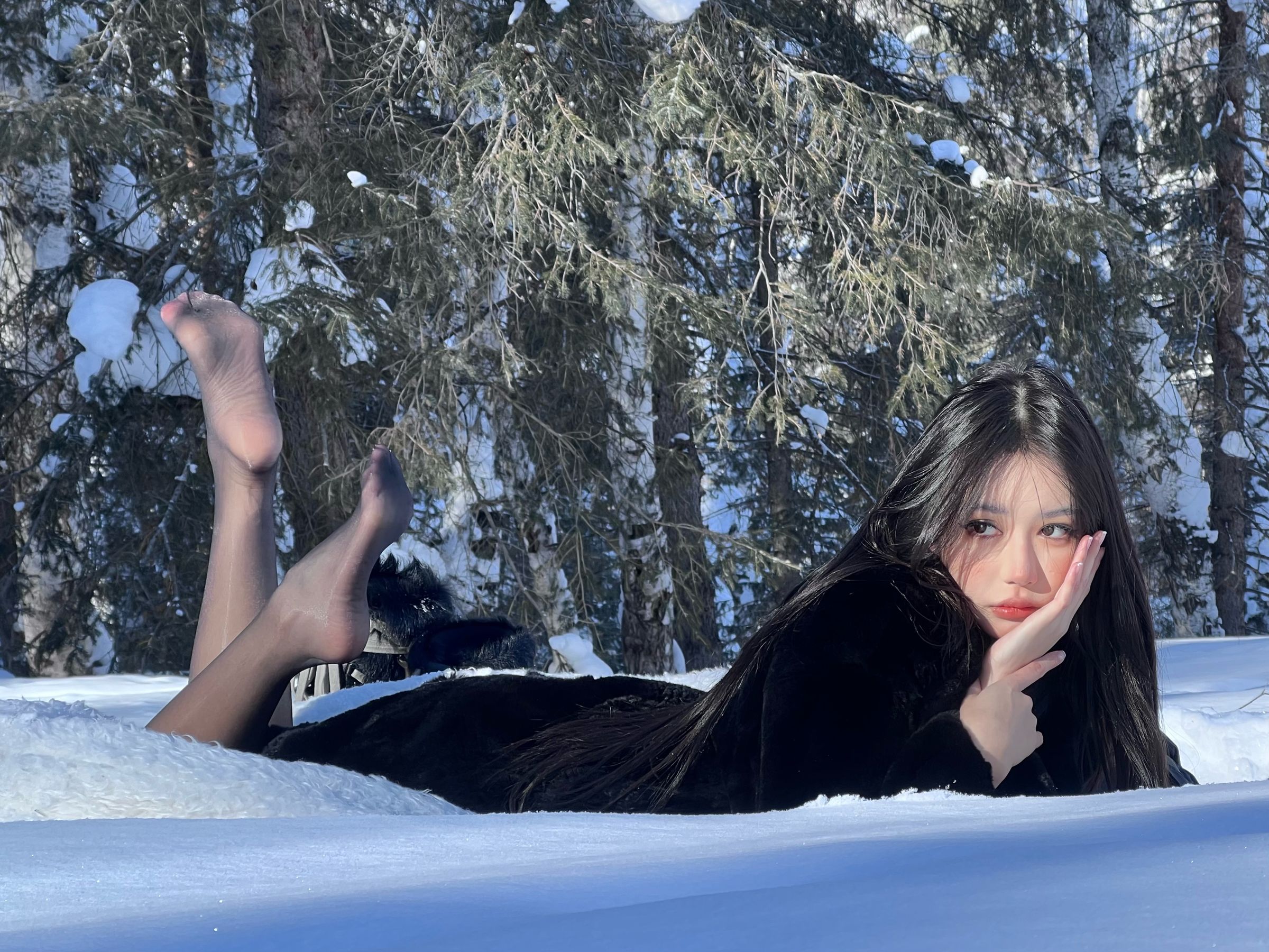 媛媛酱SAYUKI – 皮草 黑丝 [15P] - 秀人网免费无水印在线套图写真