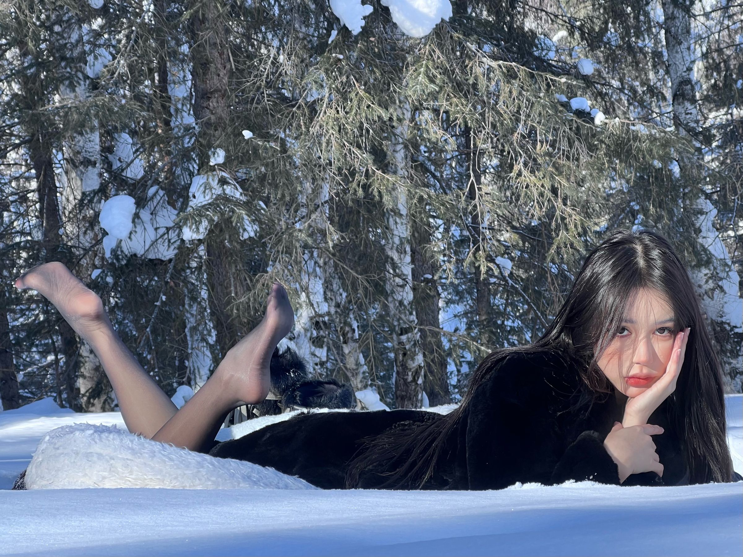 媛媛酱SAYUKI – 皮草 黑丝 [15P] - 秀人网免费无水印在线套图写真