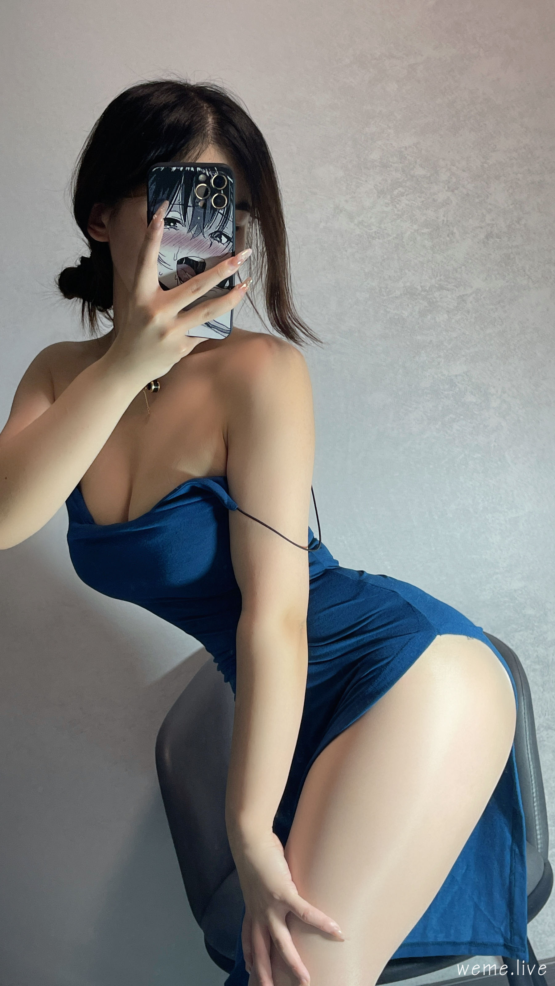 桃沢樱呀 – 蓝色最有韵味 [21P] - 秀人网免费无水印在线套图写真