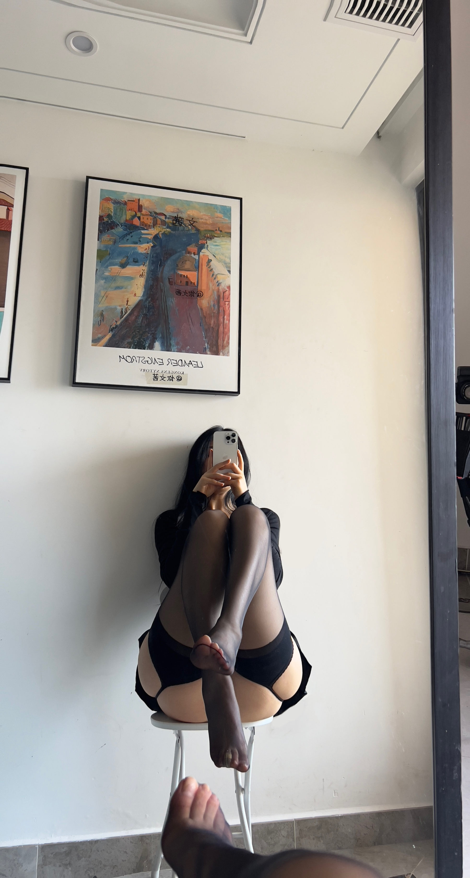 Cool文茜 – 吊带黑色 [19P] - 秀人网免费无水印在线套图写真