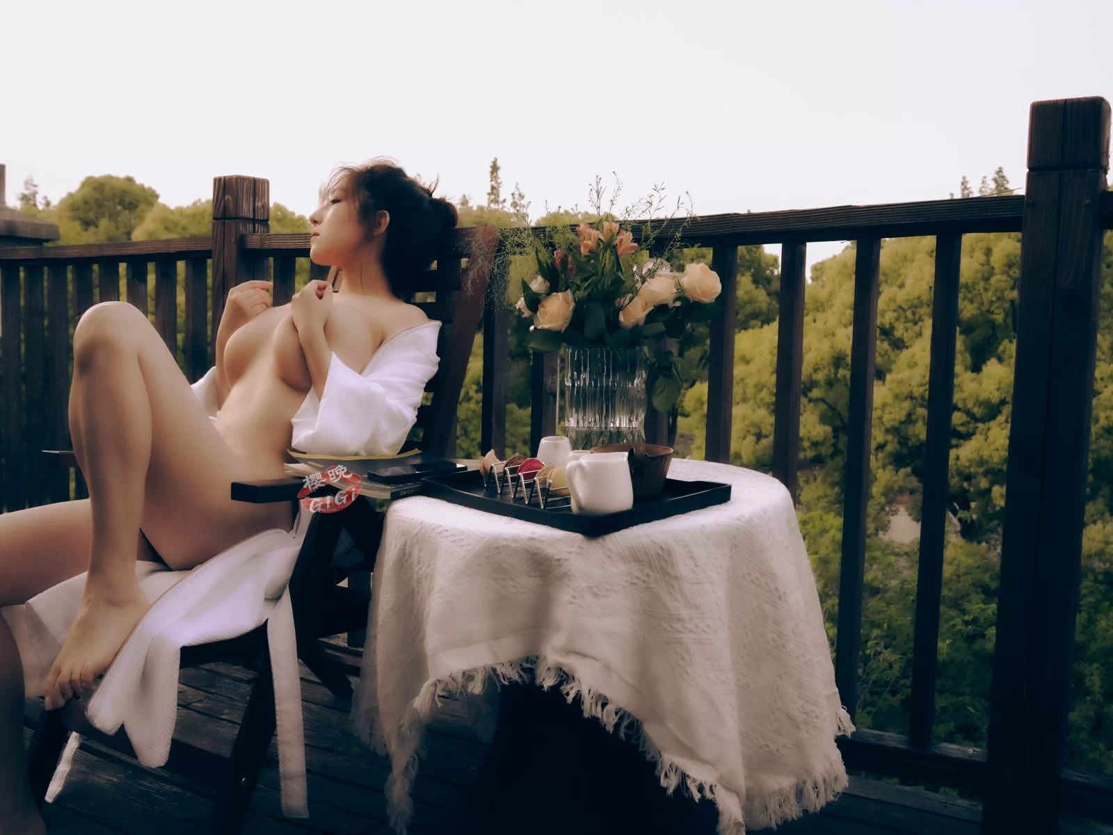 樱晚gigi – 落日的暧昧 [20P] - 秀人网免费无水印在线套图写真