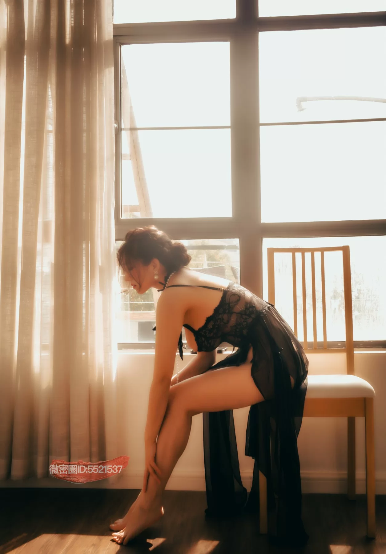 樱晚gigi – 珍珠上的蕾丝 [20P] - 秀人网免费无水印在线套图写真