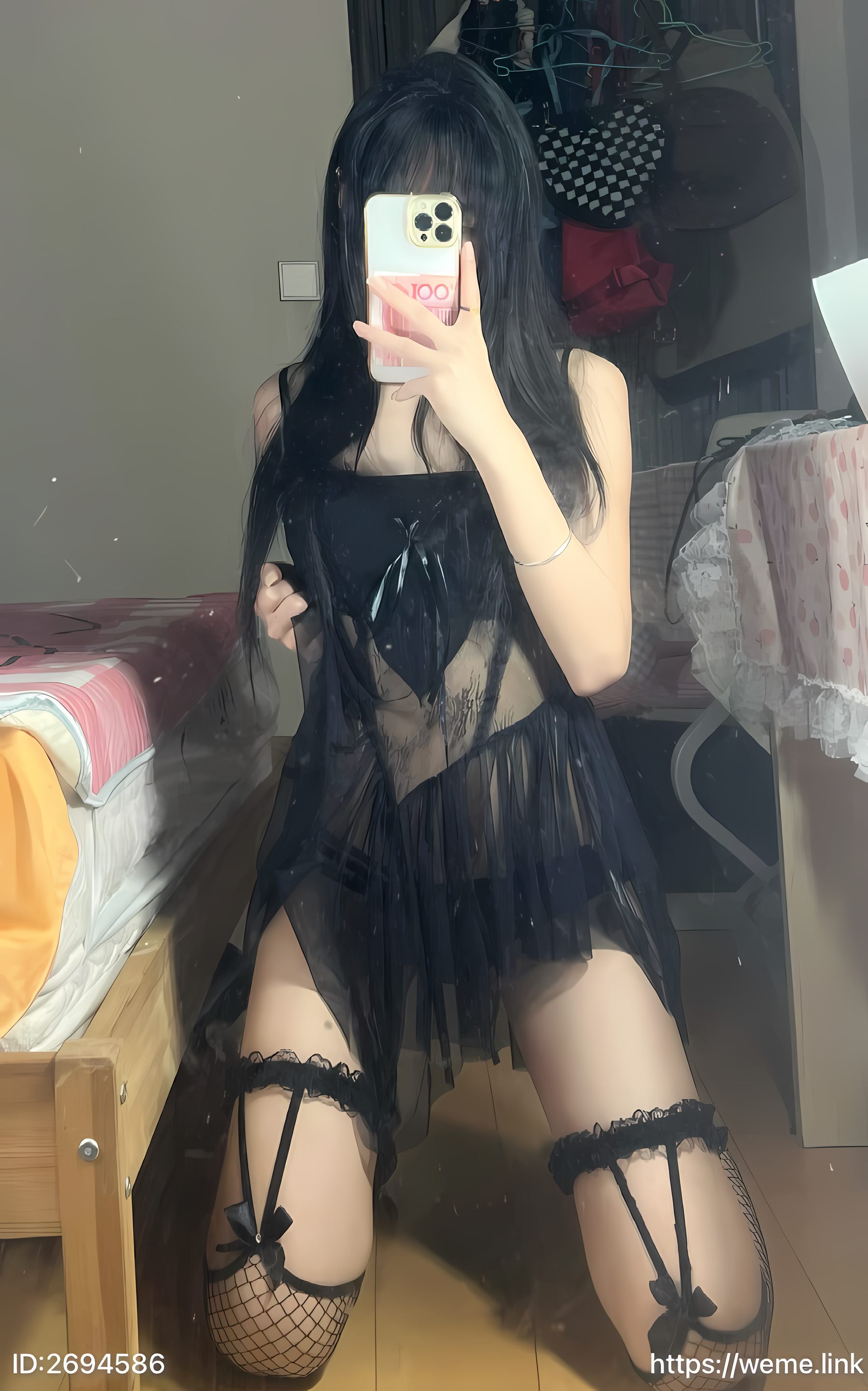 囧静 – 蕾丝套装 [23P] - 秀人网免费无水印在线套图写真