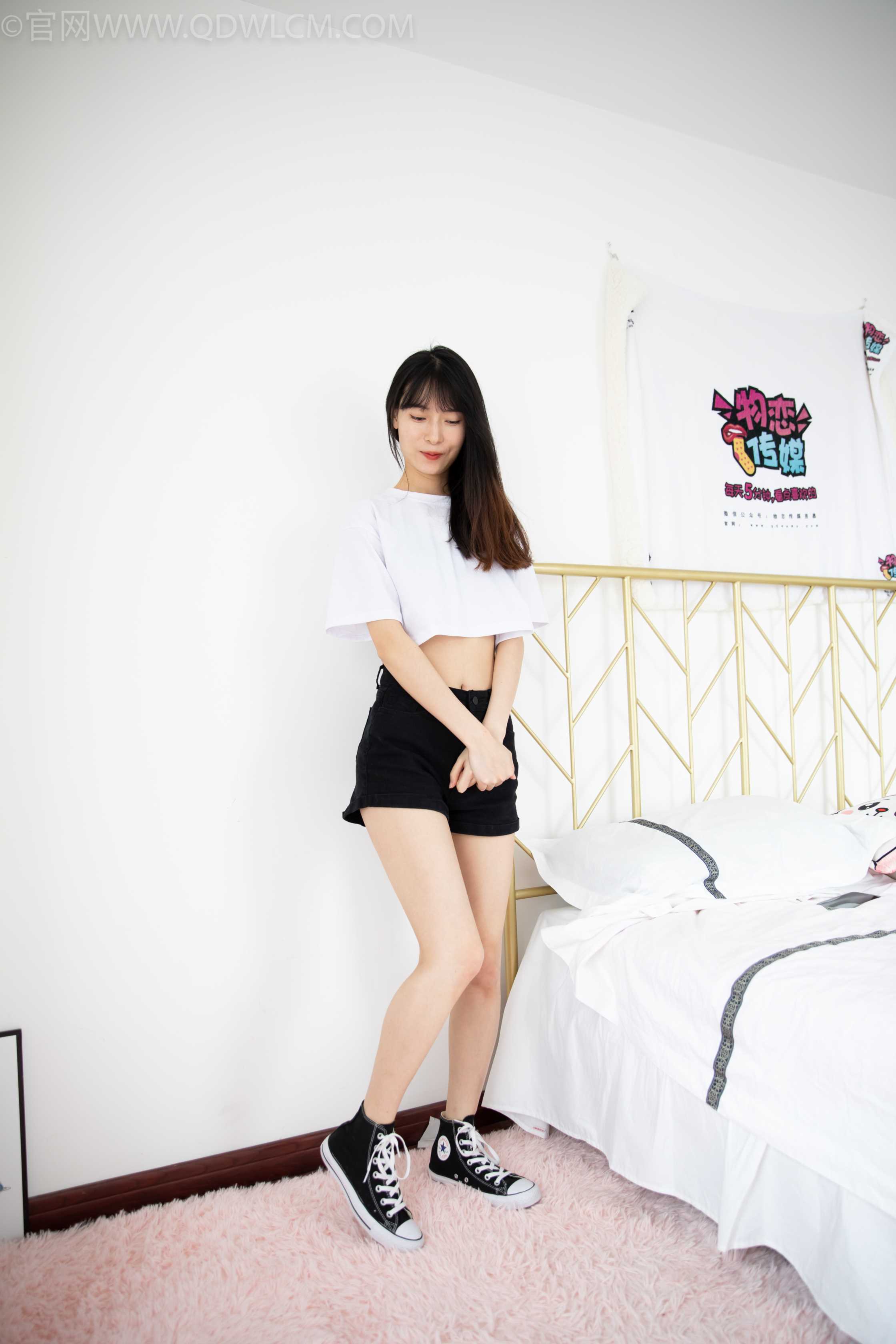 图片[2]-物恋传媒 NO.1018 猫耳-高邦帆布鞋、白色棉船袜 [156P+2V／4.21GB]-COS写真在线网