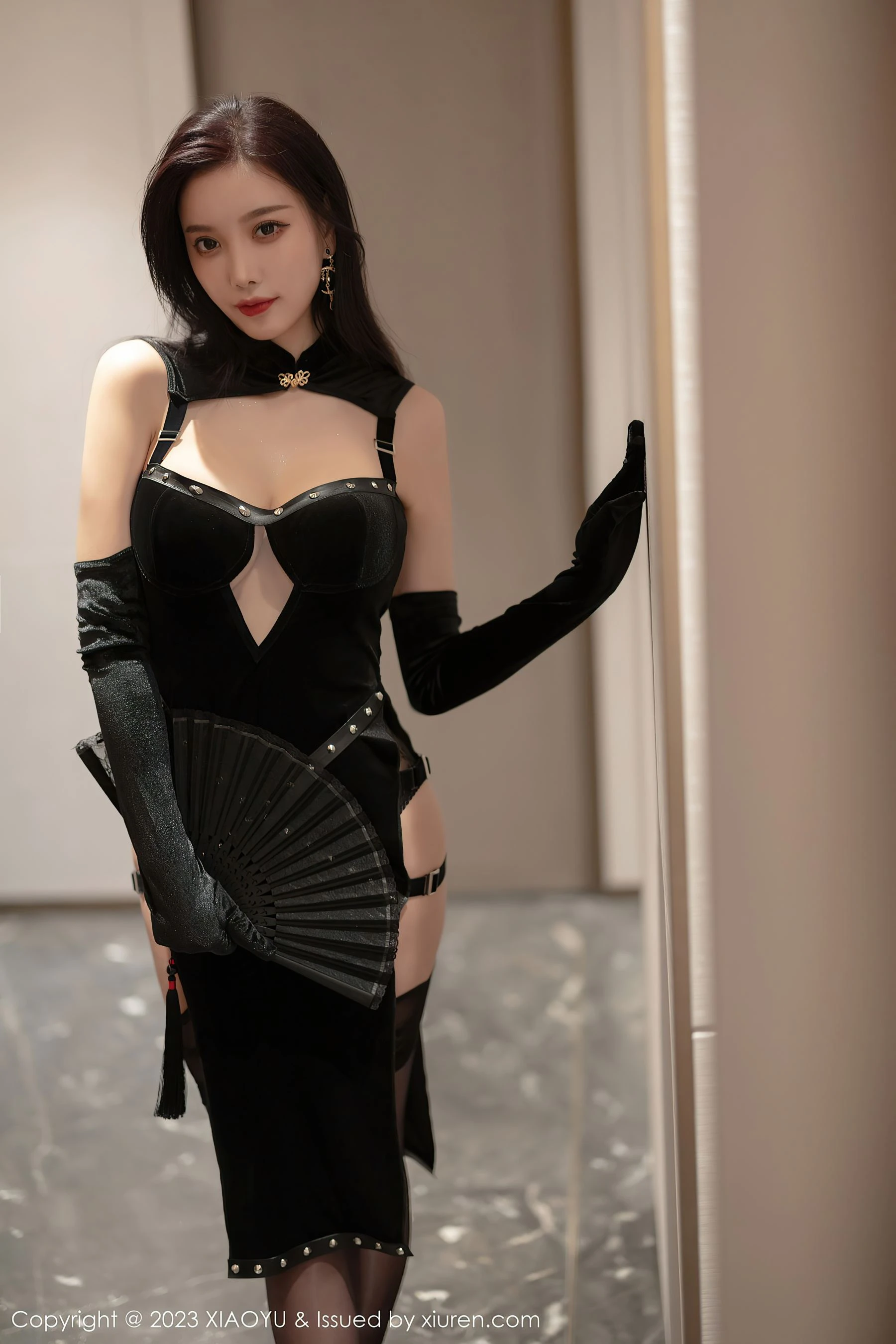 图片[5]-语画界 VOL.1002 杨晨晨Yome 黑丝美臀-COS写真在线网
