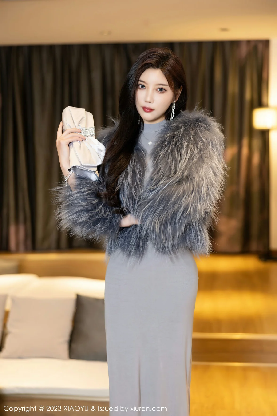 图片[3]-XIAOYU 语画界 Vol.1051 杨晨晨Yome 灰色镂空连衣贵州旅拍 [88P]-COS写真在线网