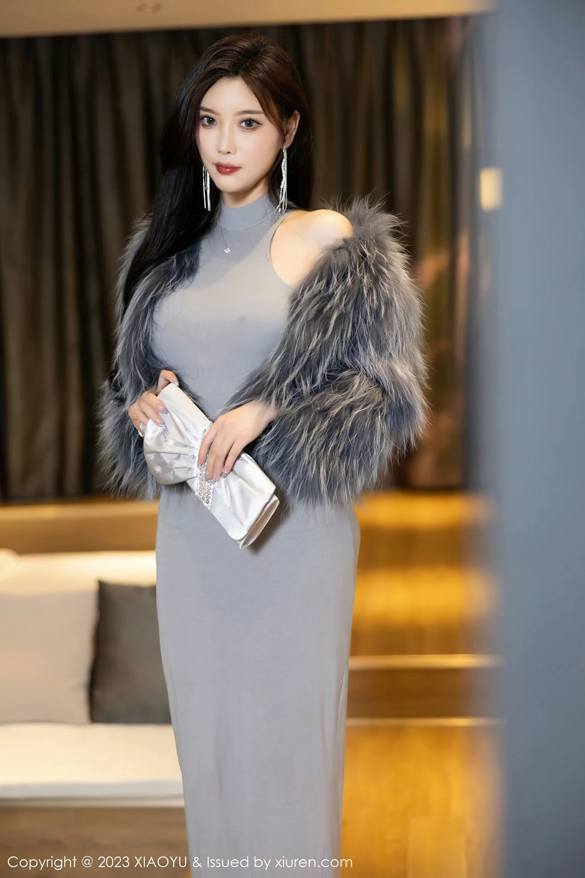 图片[4]-XIAOYU 语画界 Vol.1051 杨晨晨Yome 灰色镂空连衣贵州旅拍 [88P]-COS写真在线网