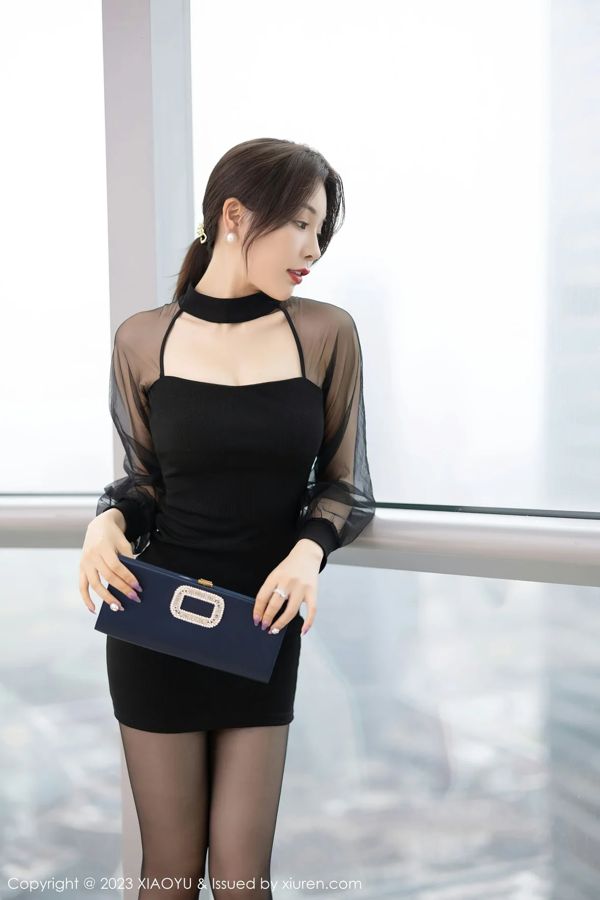 图片[3]-XIAOYU 语画 Vol.1067 徐莉芝Booty 黑色薄纱性感写真 [88P]-COS写真在线网