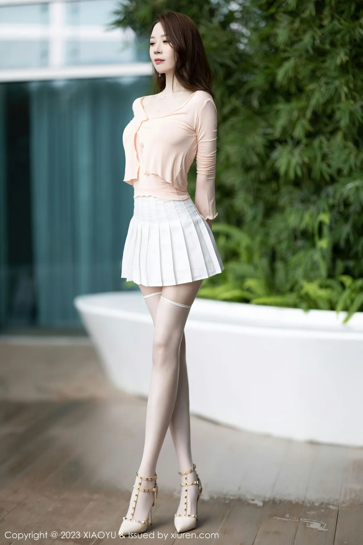 图片[2]-XIAOYU 语画 Vol.1069 梦心玥 诱人白色丝袜性感写真1 [86P]-COS写真在线网