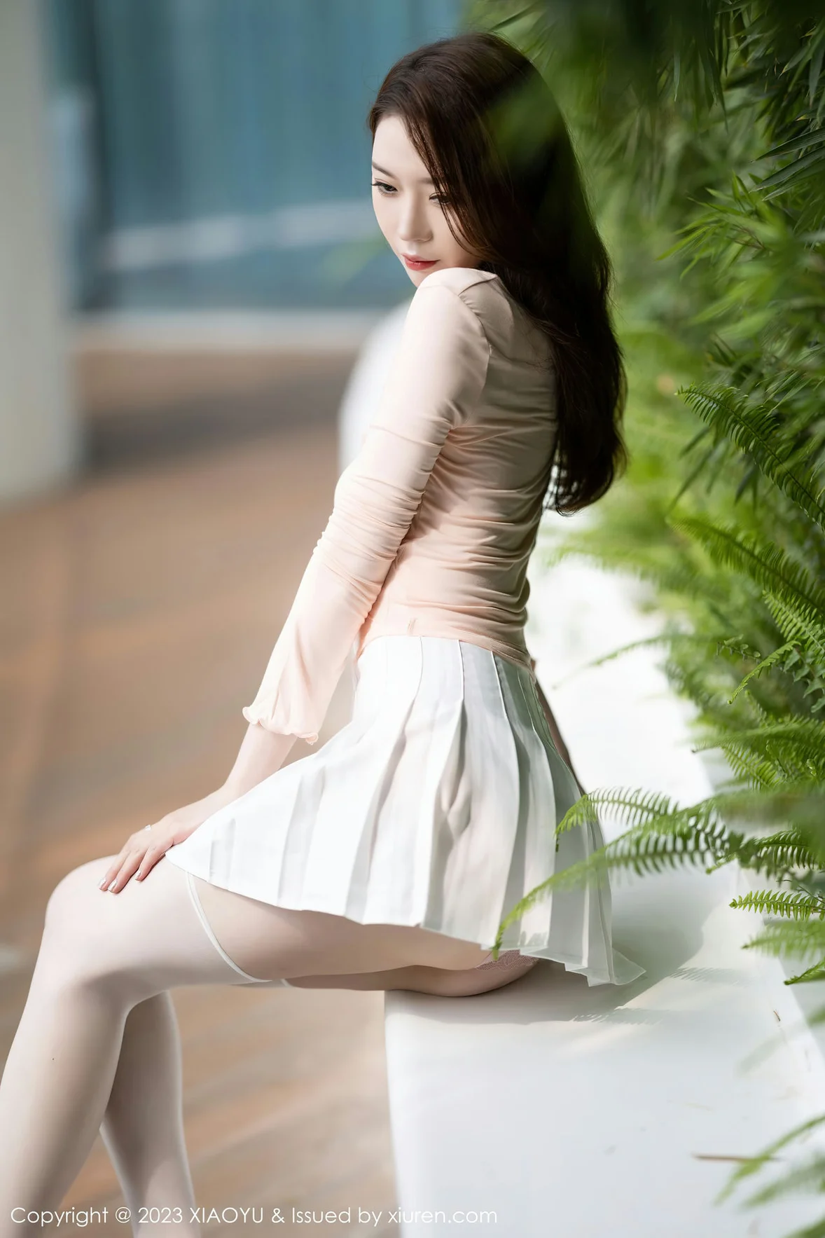 图片[6]-XIAOYU 语画 Vol.1069 梦心玥 诱人白色丝袜性感写真1 [86P]-COS写真在线网