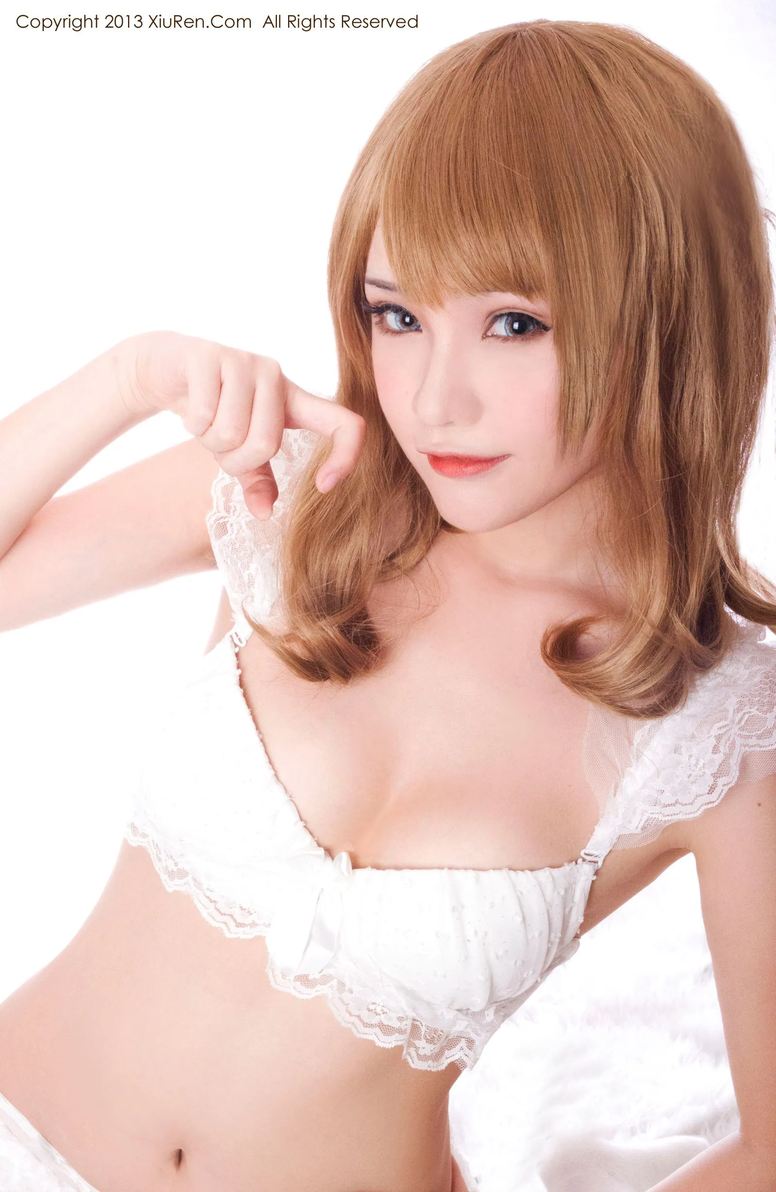 图片[4]-萌主@千夜未来《小蕾丝私房系列》 秀人网 No.012-COS写真在线网