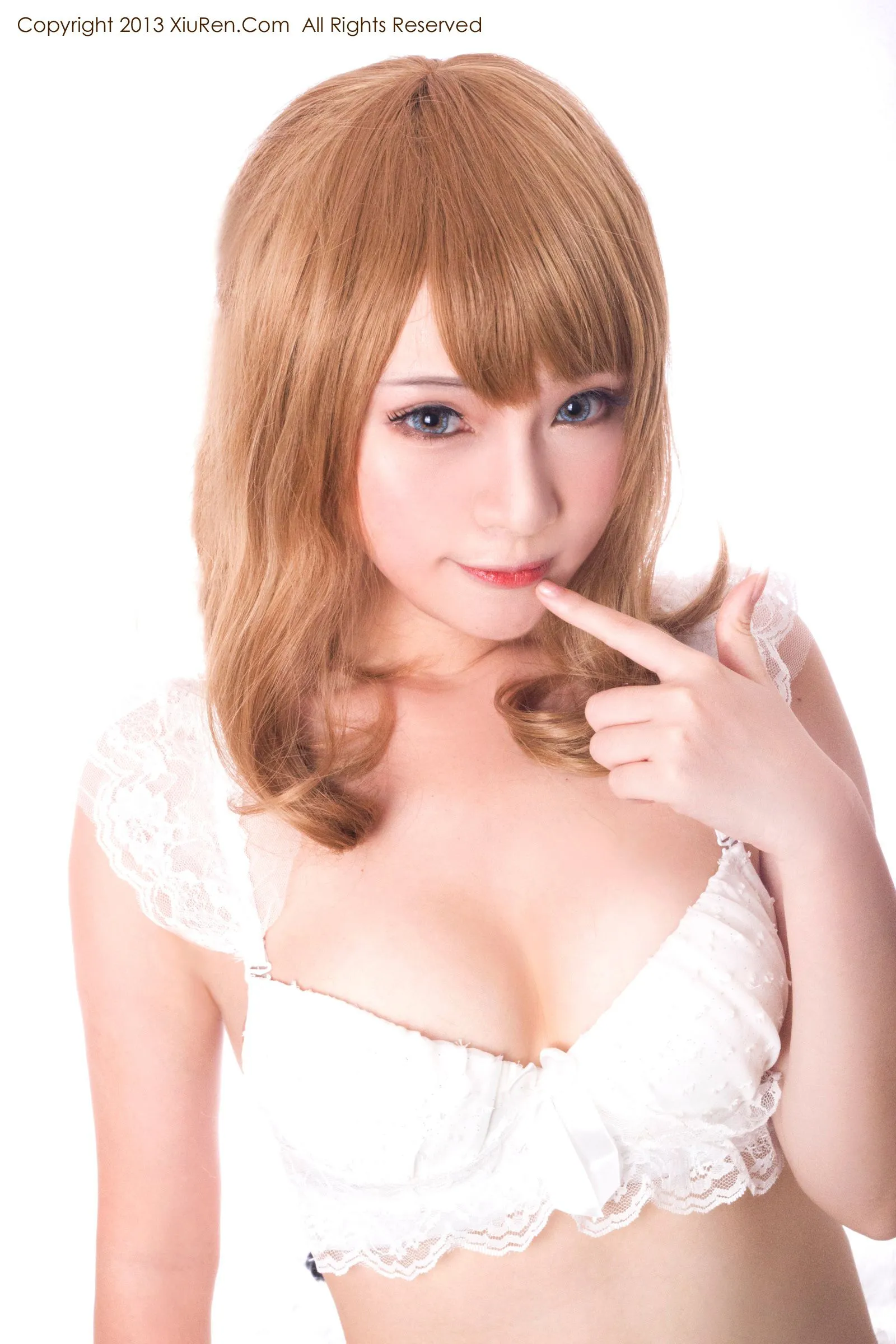 图片[3]-萌主@千夜未来《小蕾丝私房系列》 秀人网 No.012-COS写真在线网
