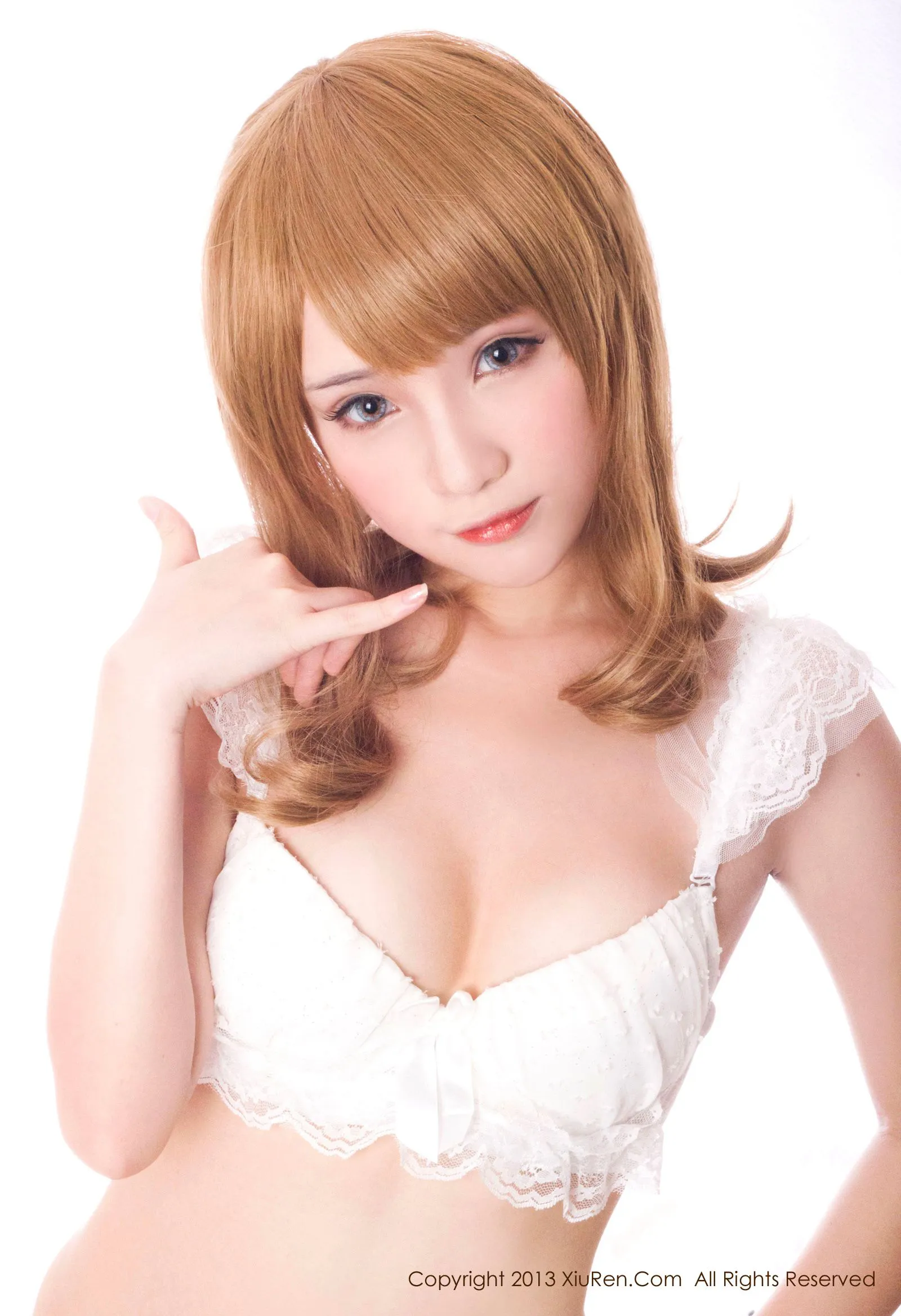 图片[5]-萌主@千夜未来《小蕾丝私房系列》 秀人网 No.012-COS写真在线网