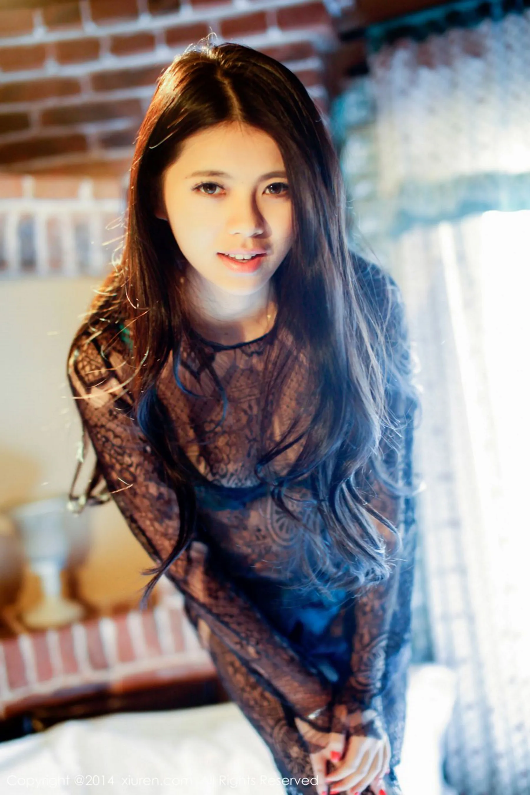 图片[2]-欧阳妮娜娜《透视蕾丝系列》 秀人网 No.265-COS写真在线网