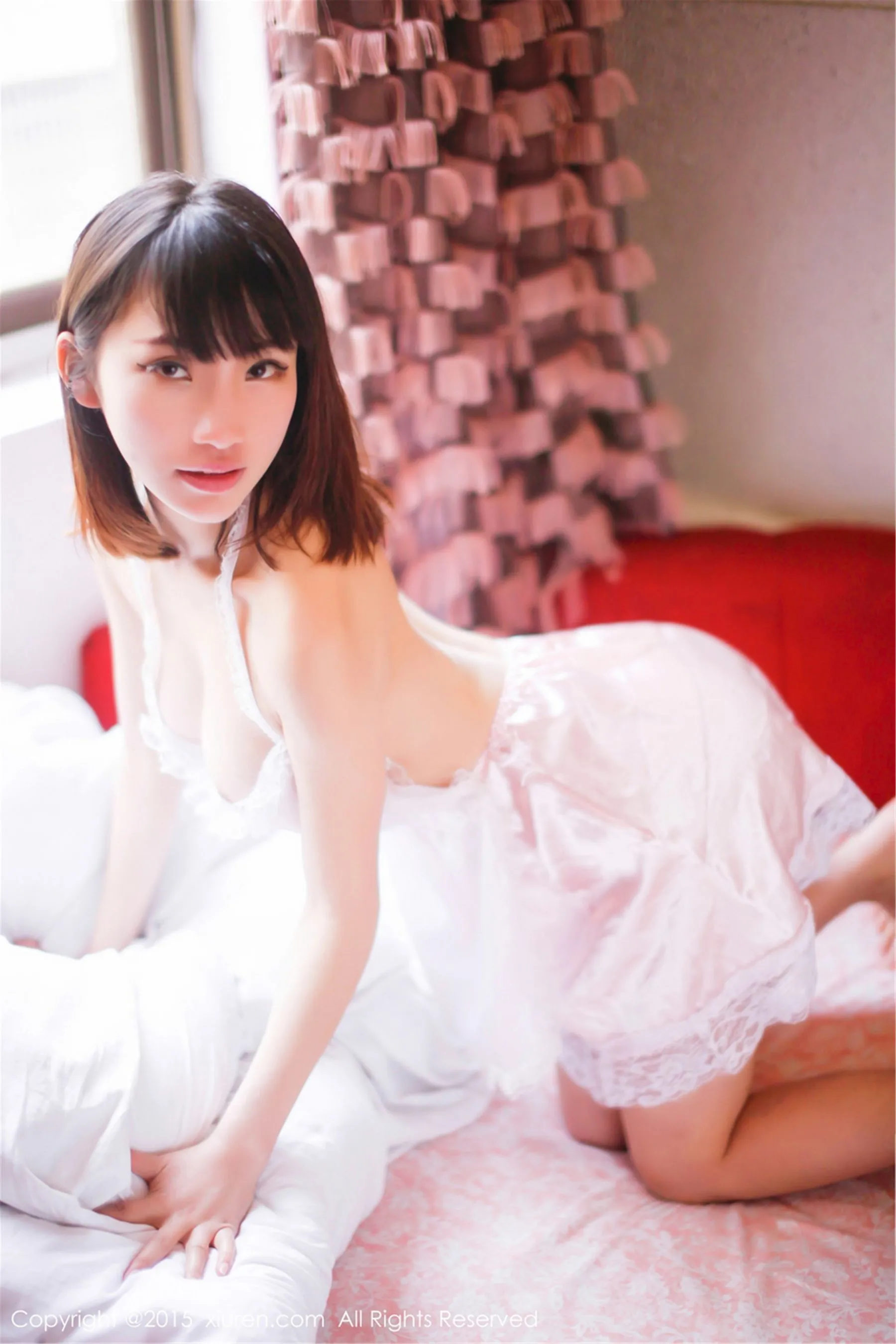 图片[5]-颜浅浅Cindy《挤胸+睡衣系列》 秀人网 No.270-COS写真在线网