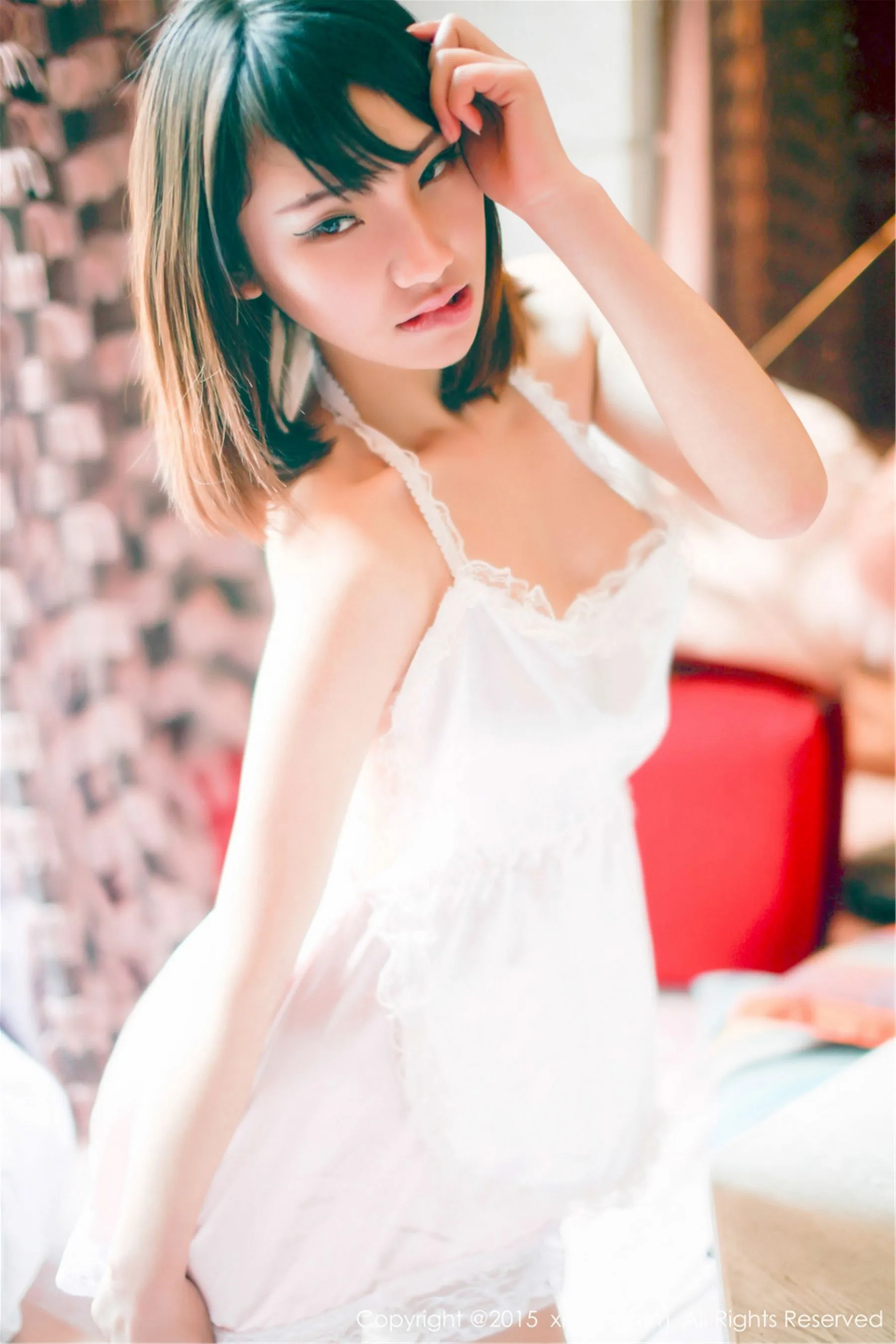 图片[3]-颜浅浅Cindy《挤胸+睡衣系列》 秀人网 No.270-COS写真在线网