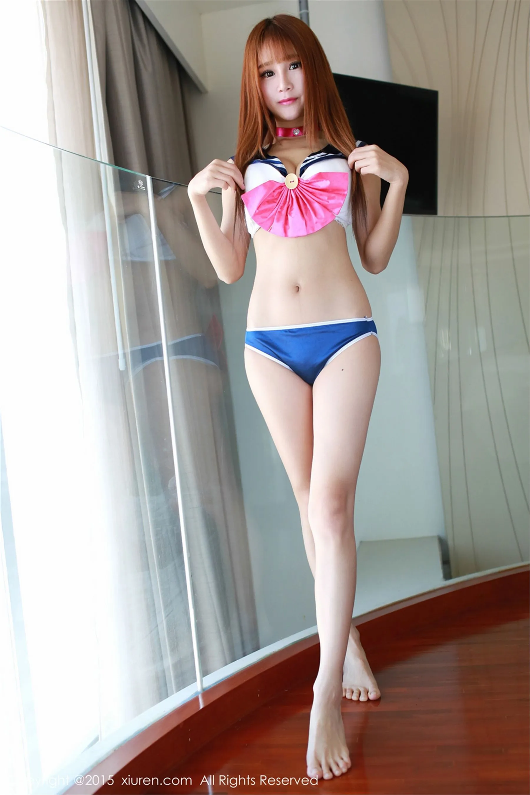图片[2]-子纯儿Annie《性感制服MM》 秀人网 No.279-COS写真在线网