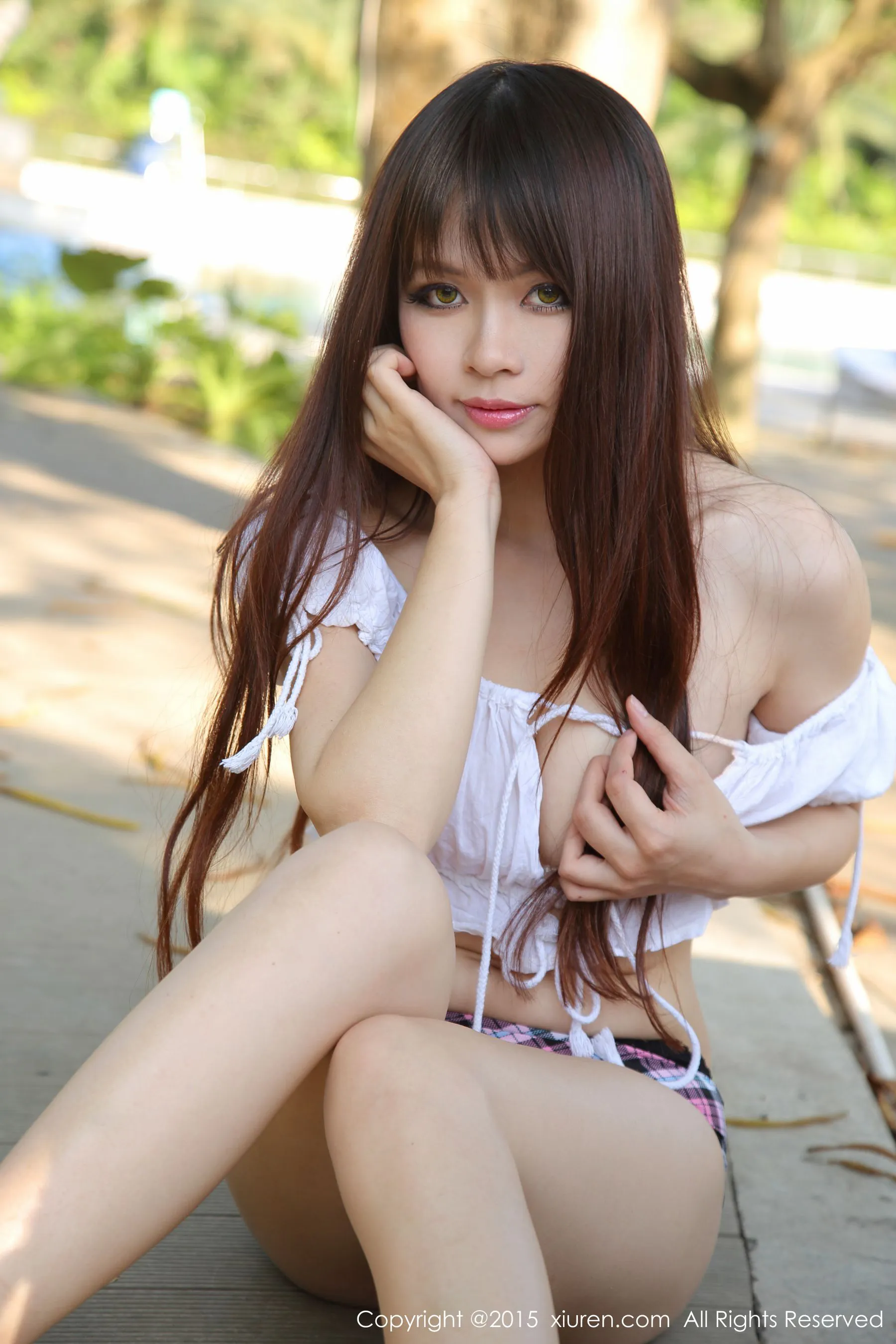 图片[4]-奈奈Fox《室外两套服装+室内性感cos女仆私房》 秀人网 No.361-COS写真在线网