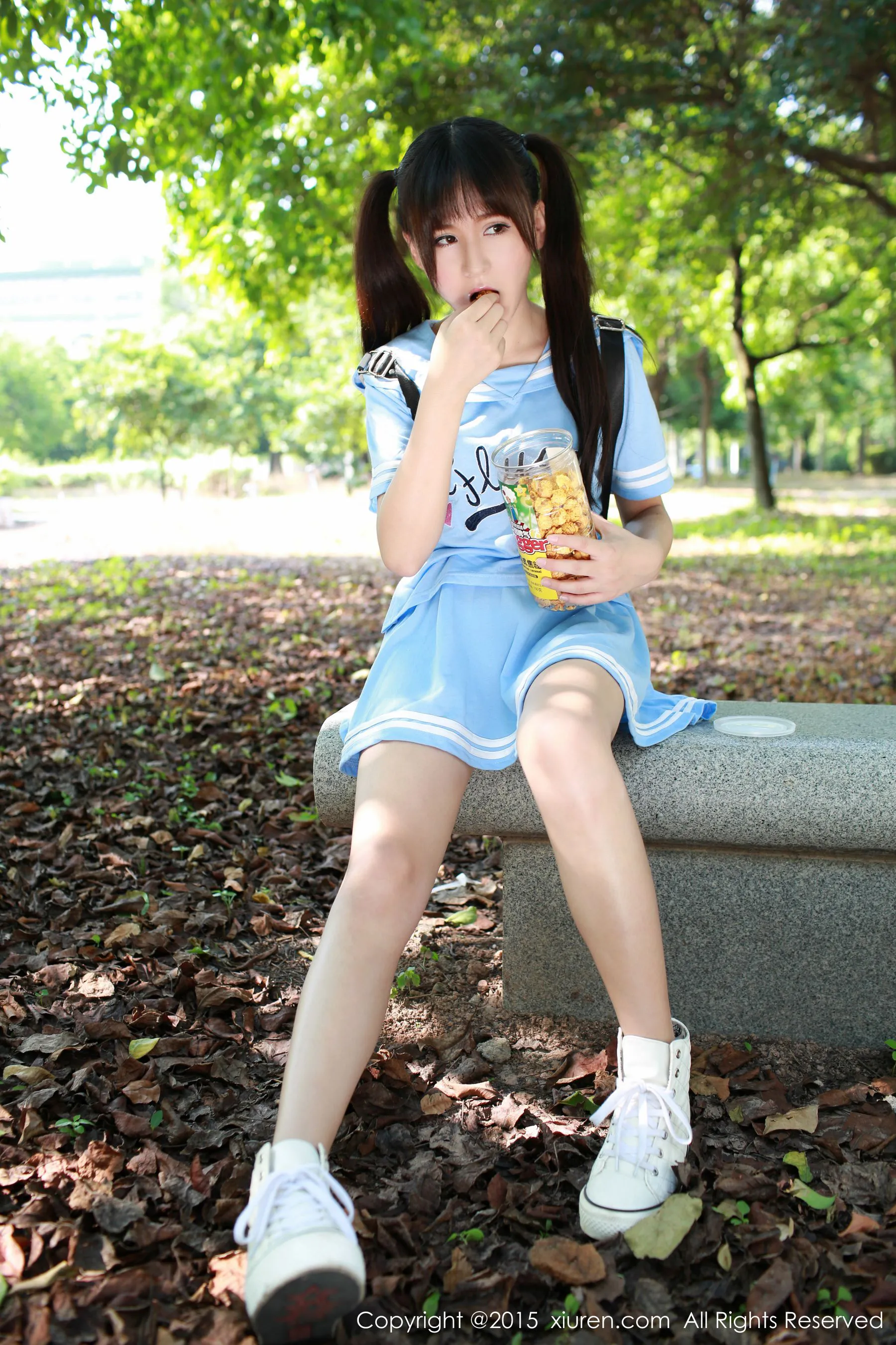 图片[3]-唐雨辰TYC《广州大学城野外》 秀人网 No.387-COS写真在线网