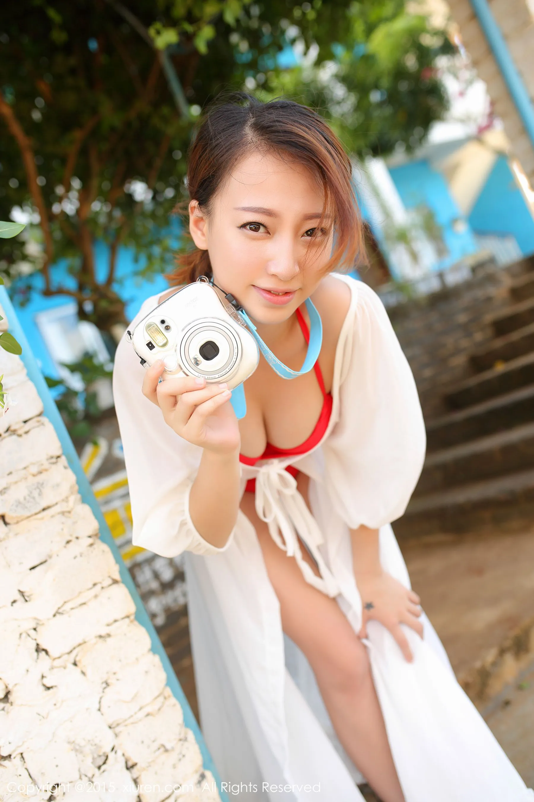图片[3]-丽莉Lily《涠洲岛旅拍》长裙+死库水 秀人网 No.399-COS写真在线网