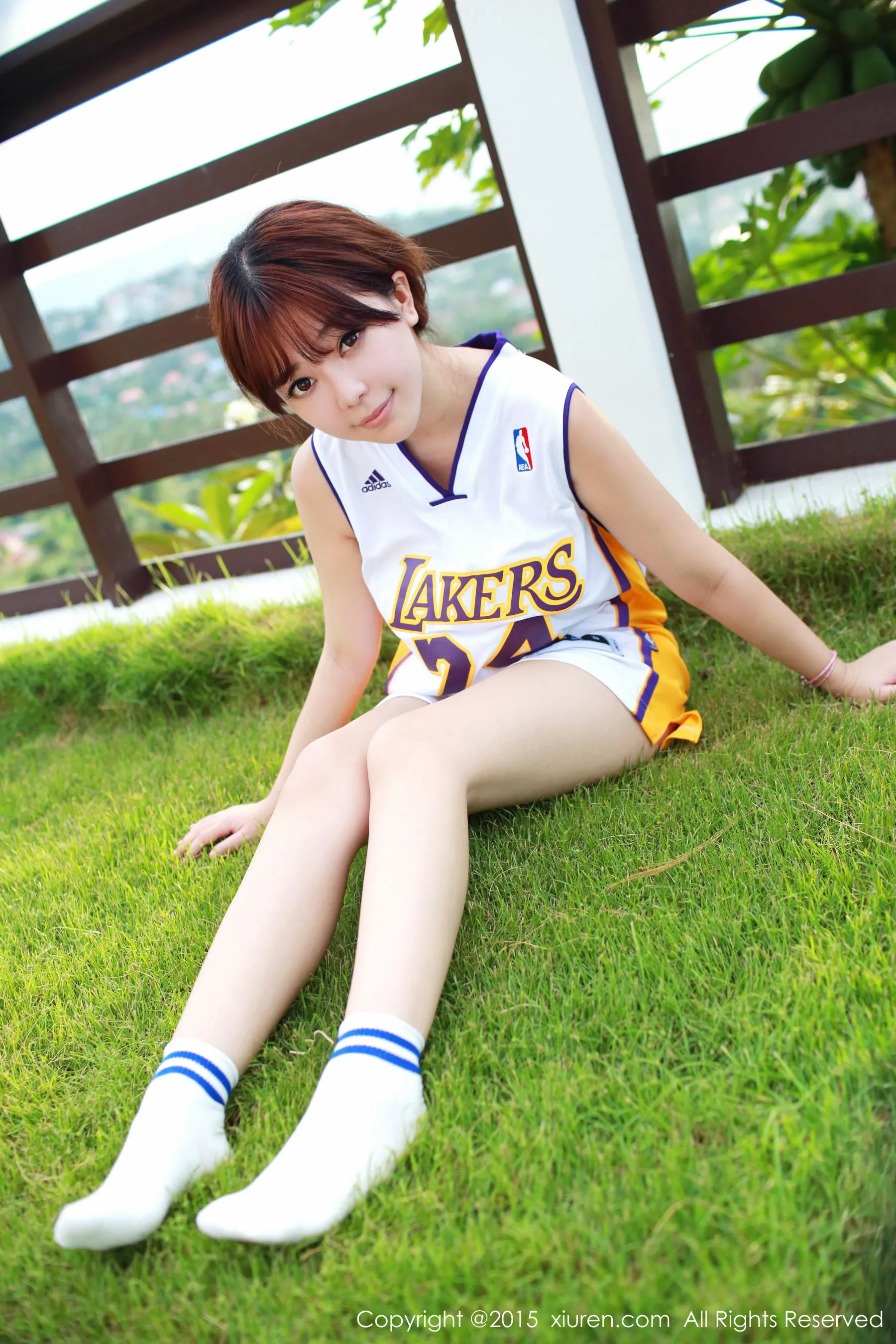 图片[4]-刘飞儿Faye《科比篮球服+布条内衣》 秀人网 No.452-COS写真在线网