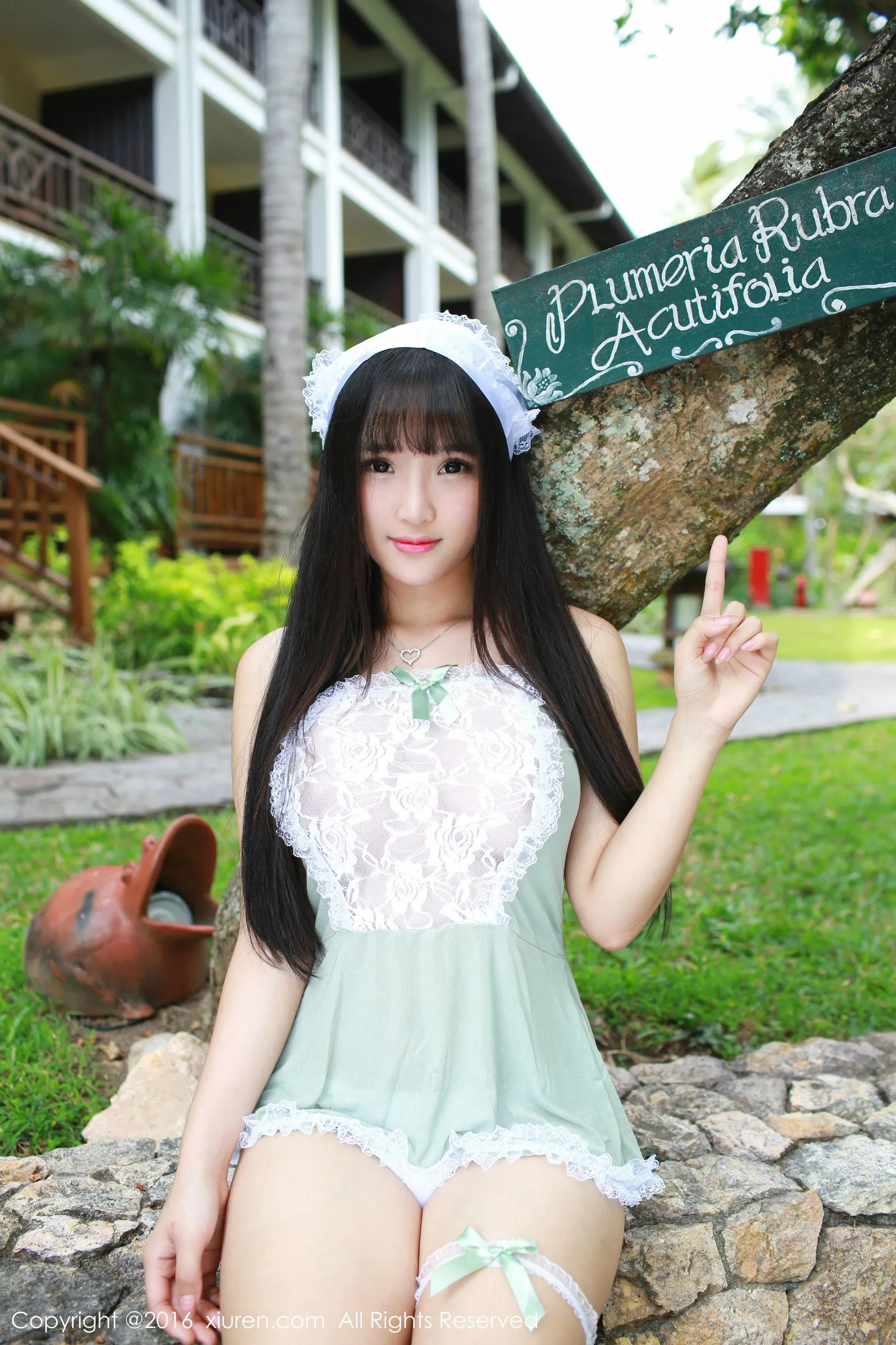 图片[6]-夏瑶baby《清新女仆装+可爱内衣》 秀人网 No.463-COS写真在线网