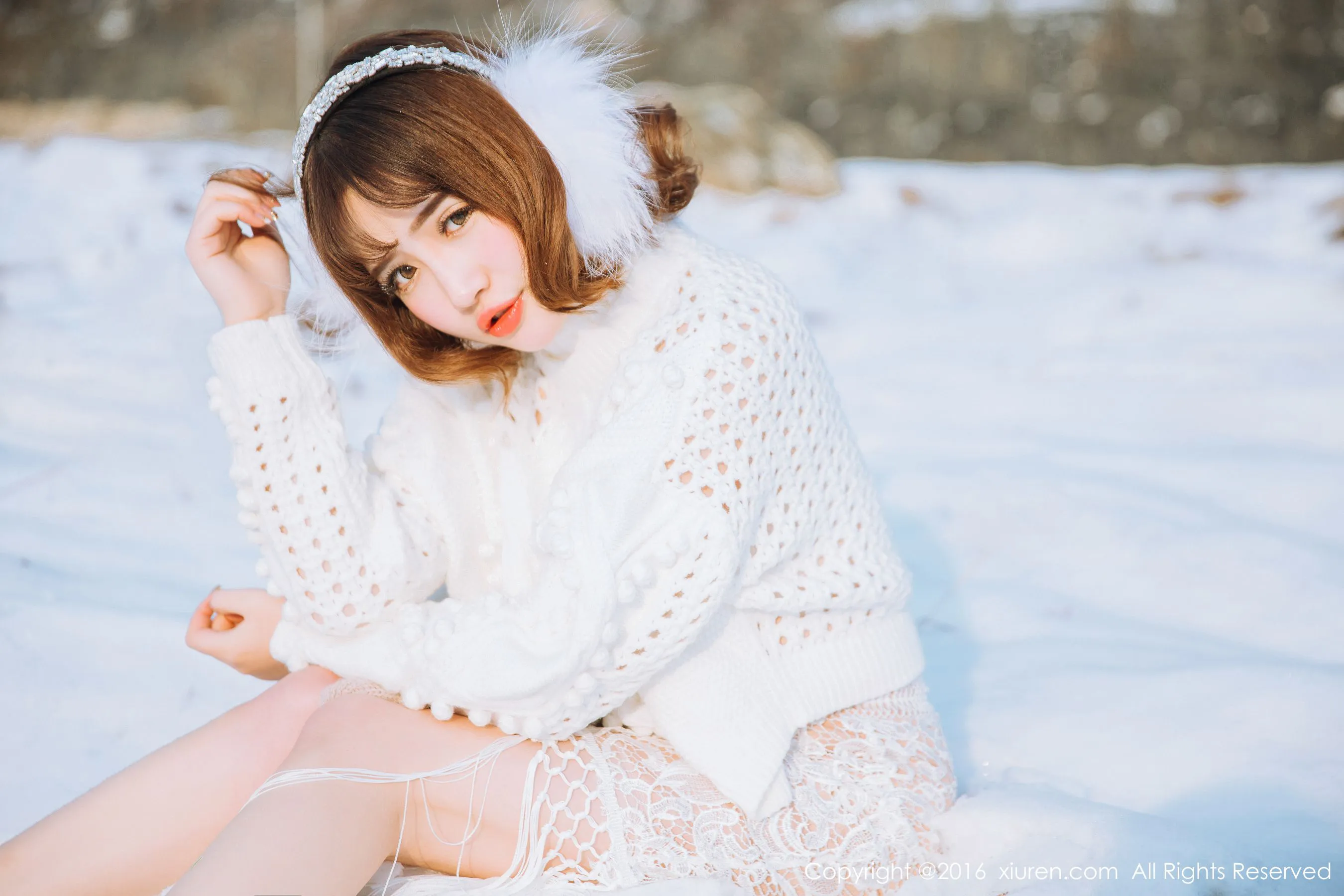 图片[3]-徐cake《新春雪景套图》 秀人网 No.484-COS写真在线网