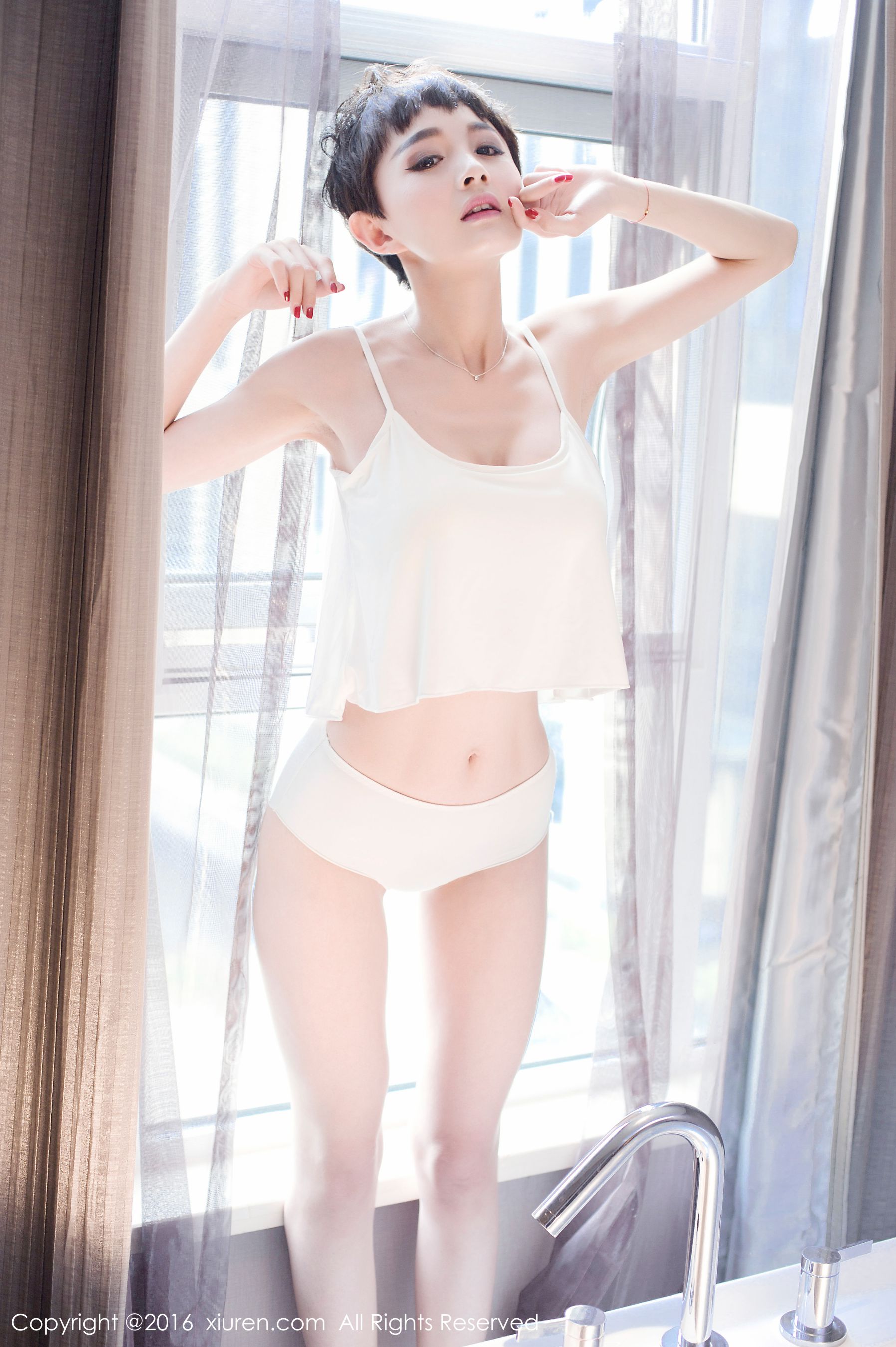 图片[4]-baby_kiki《制服衬衣、休闲内衬、浴缸湿身》 秀人网 No.600-COS写真在线网