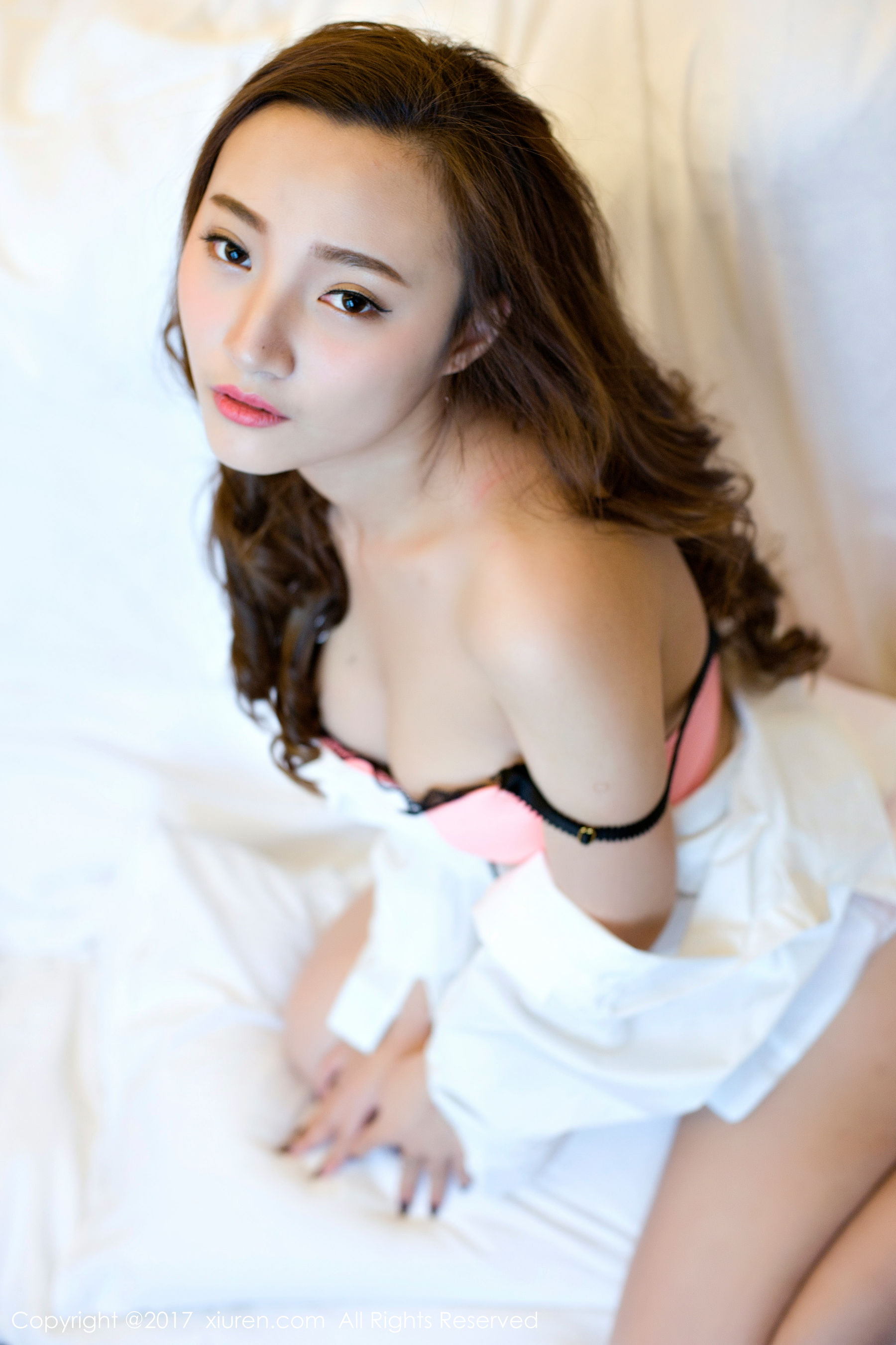 图片[2]-翟奥奥baby《日系学生透明制服、日系卡哇伊内衣、粉红色内衣》 秀人网XIUREN No.673-COS写真在线网