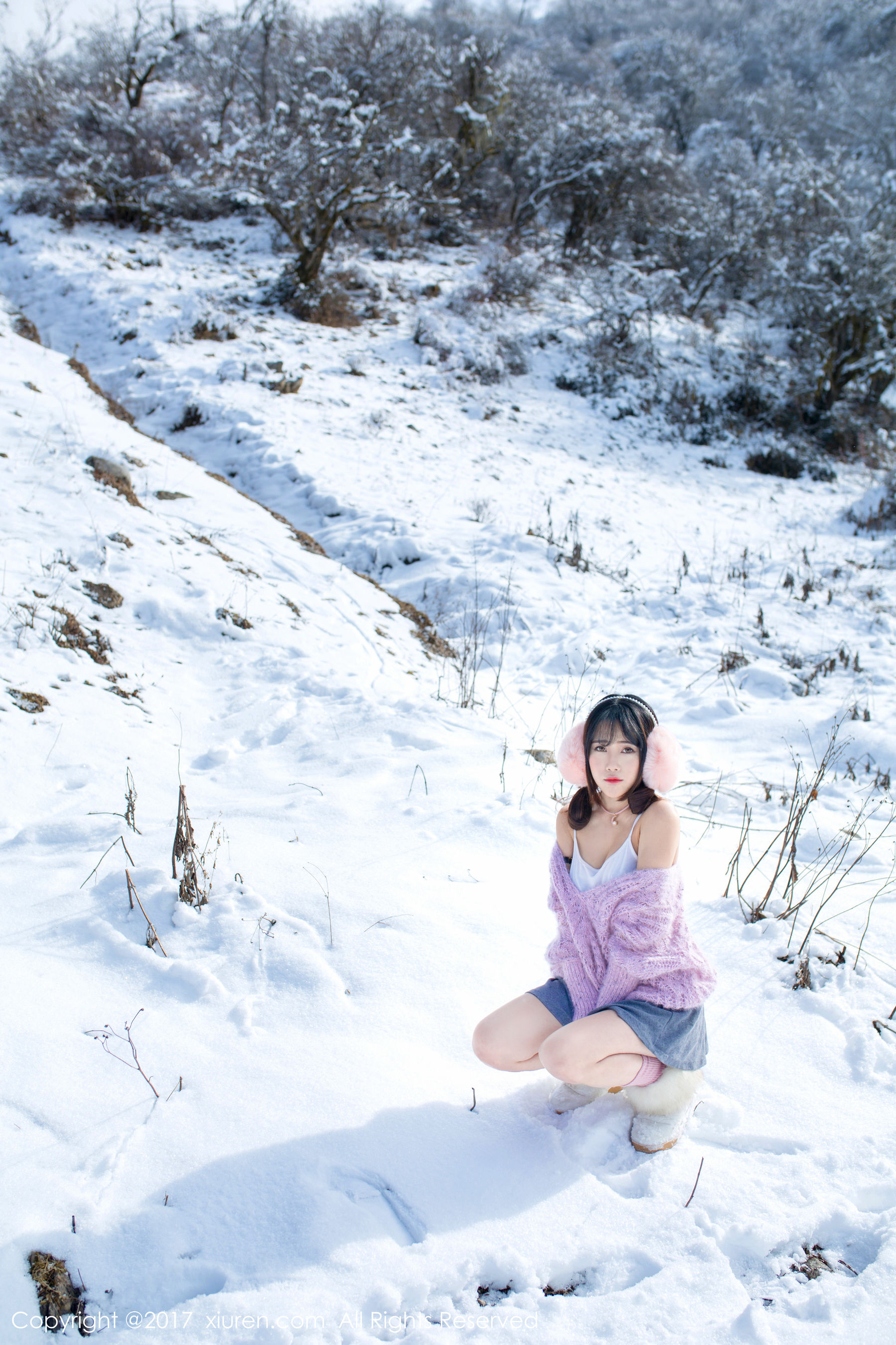图片[6]-兜豆靓Youlina《冬天雪地人体摄影》 秀人网XIUREN No.720-COS写真在线网