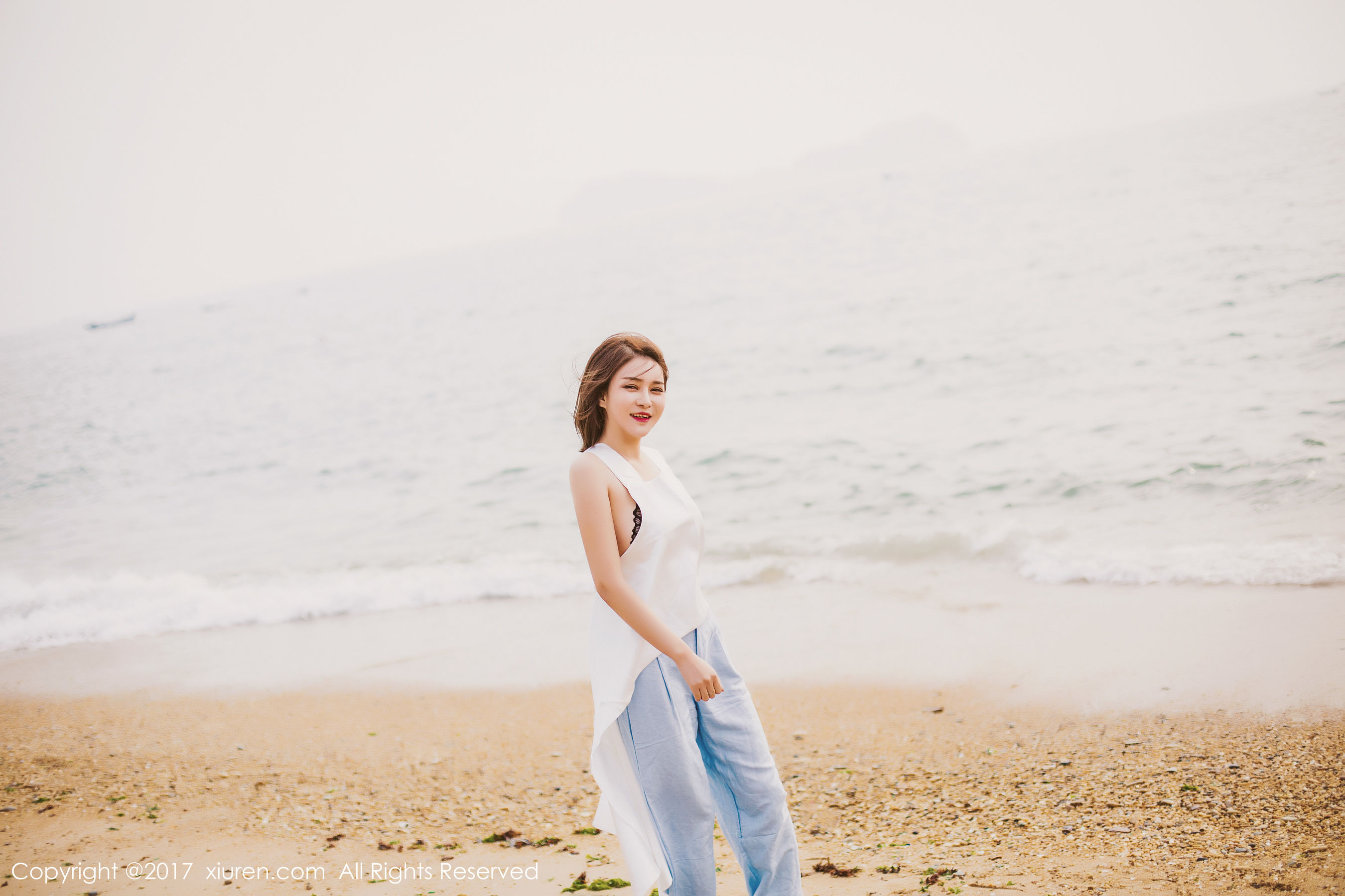 图片[2]-廿十(凯竹)《海边唯美风+性感室内》 秀人 NO.879-COS写真在线网