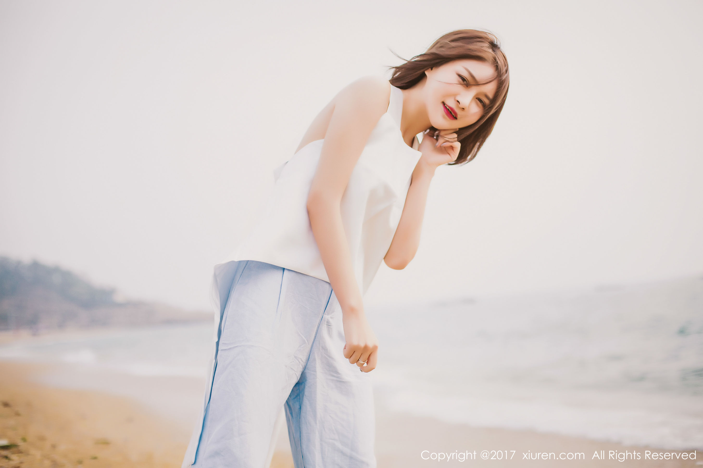 图片[6]-廿十(凯竹)《海边唯美风+性感室内》 秀人 NO.879-COS写真在线网
