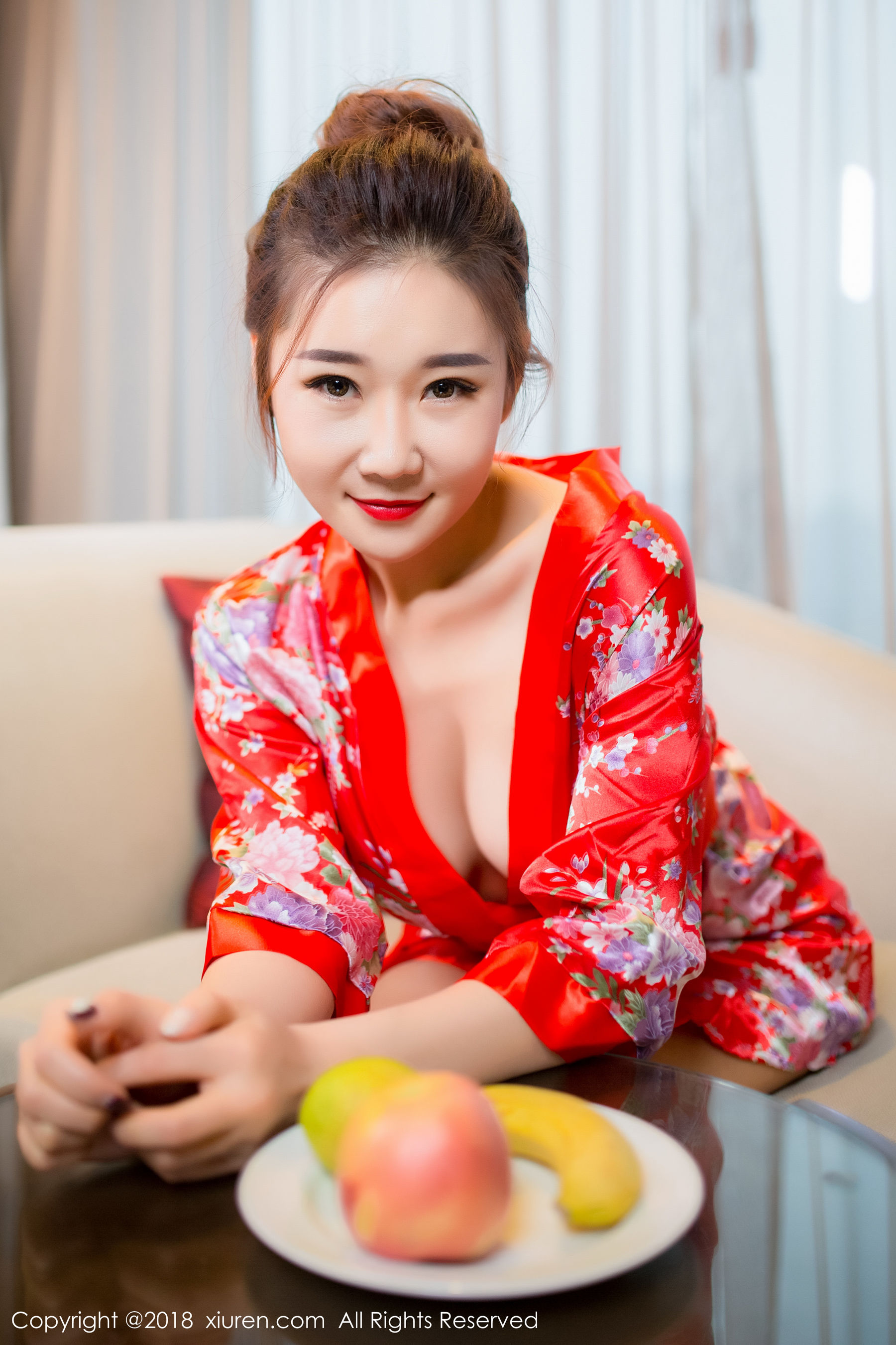图片[4]-棉花糖candy《华丽和服+半透丝袜》 秀人 No.892-COS写真在线网