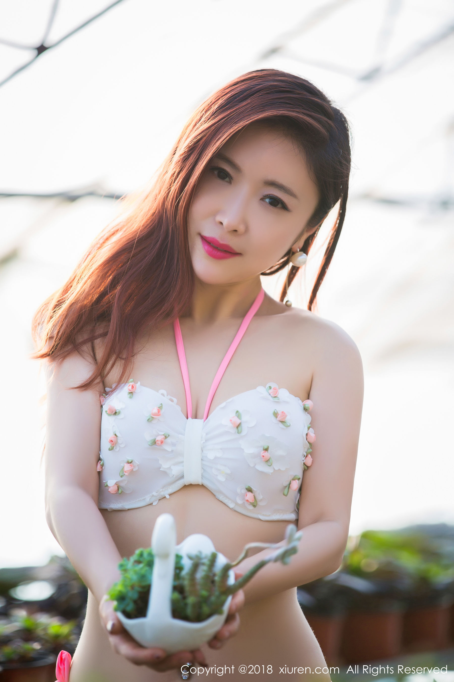 图片[6]-西希白兔《花房》 秀人 No.924-COS写真在线网