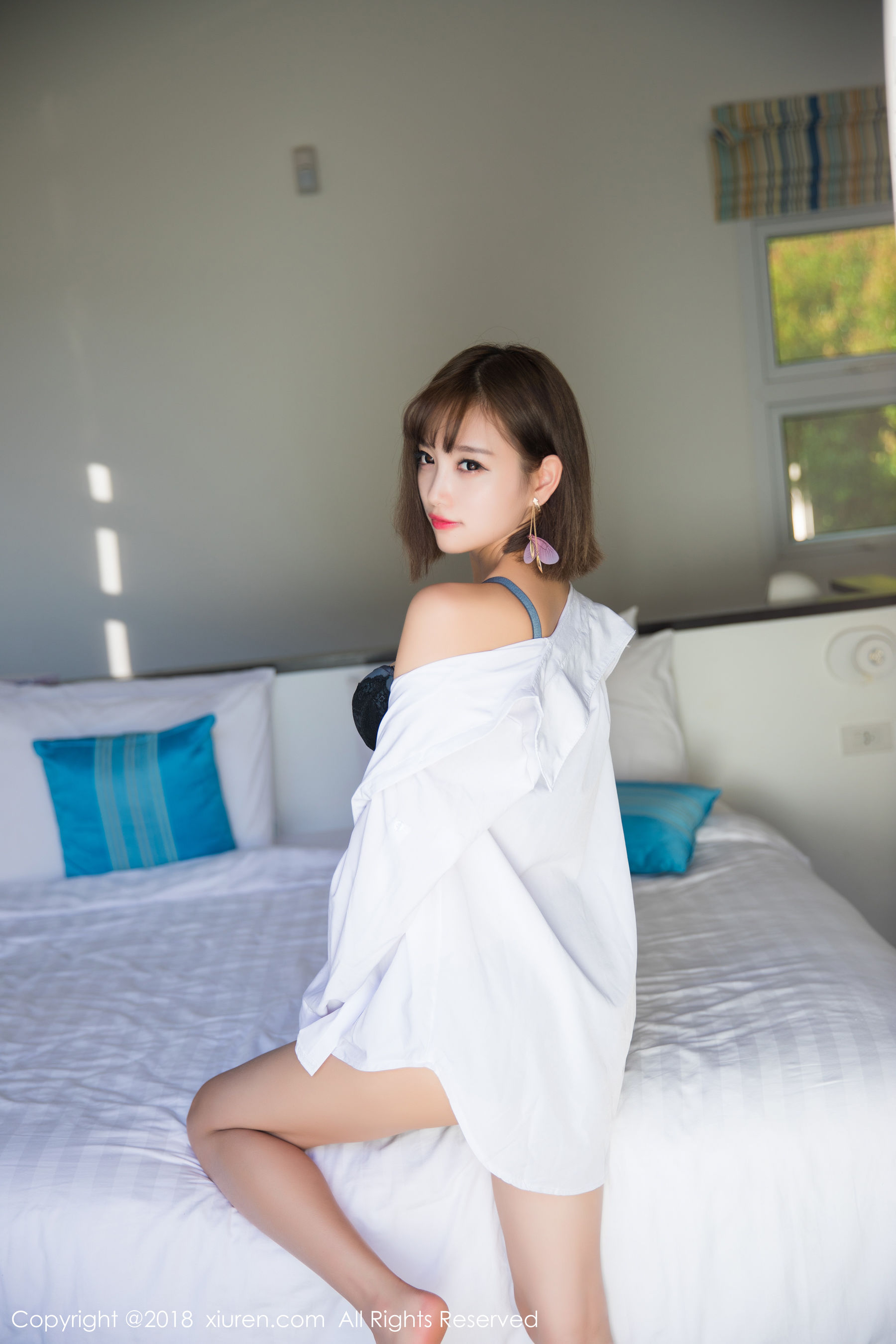 图片[4]-杨晨晨sugar《白衬衫、蕾丝内衣》 XiuRen 秀人网 No.1027-COS写真在线网