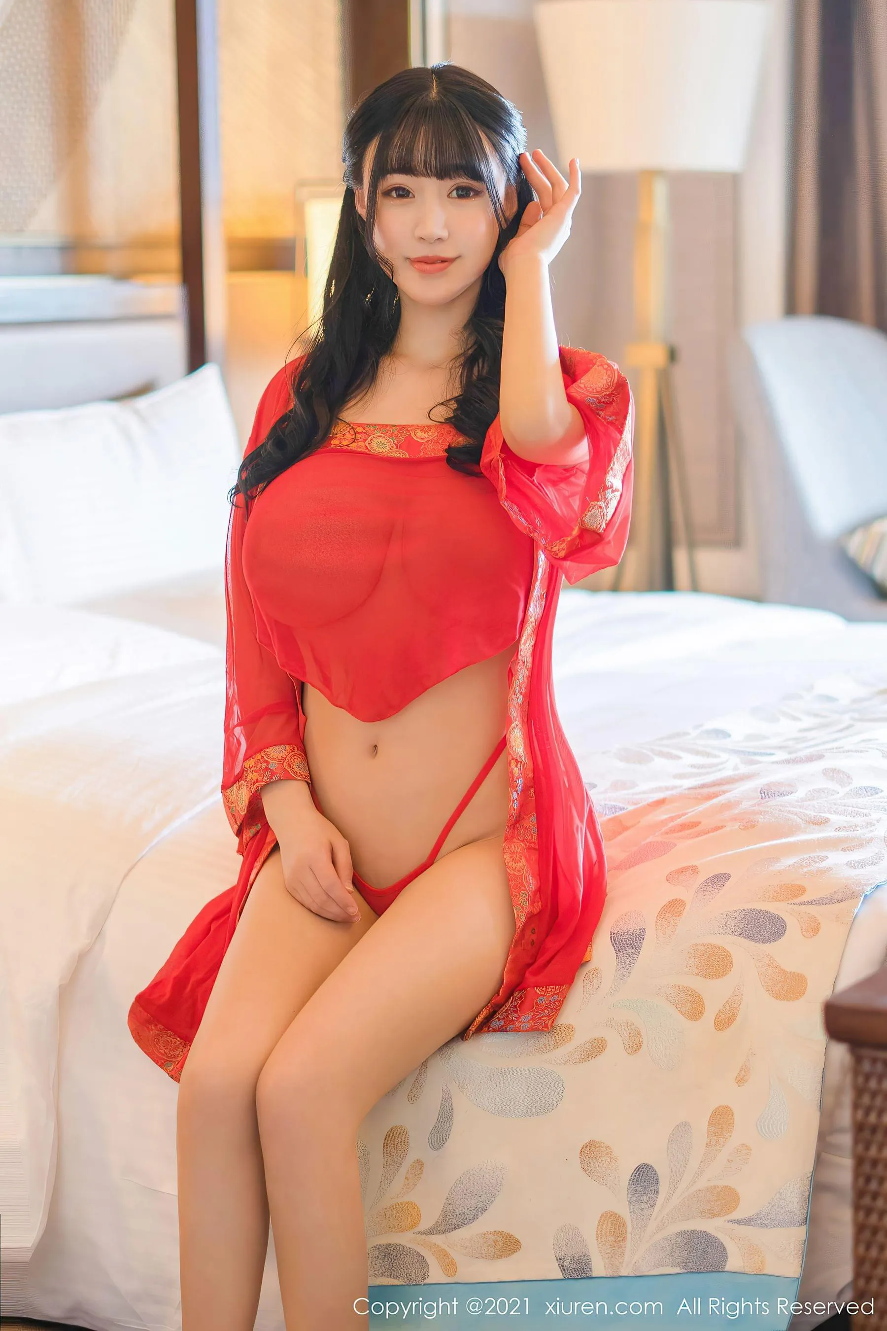 图片[2]-秀人 No.3322 朱可儿Flower-COS写真在线网
