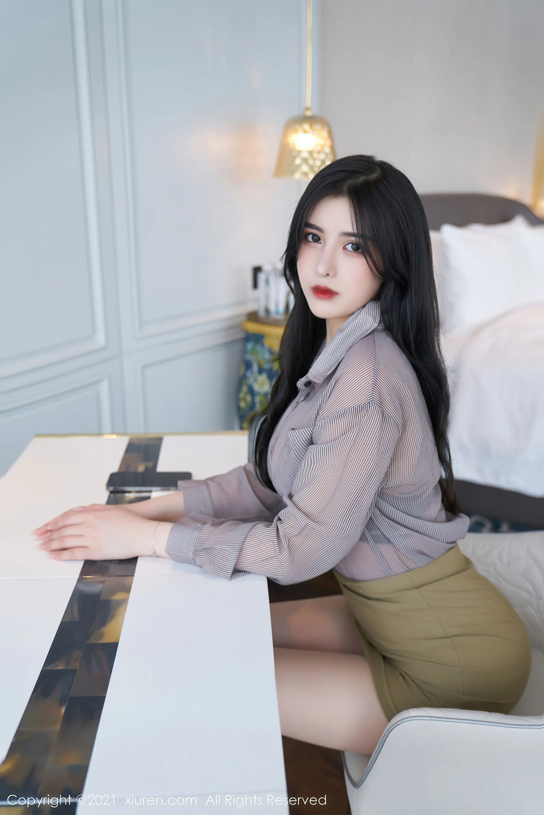 图片[3]-秀人 No.3964 韩静安-COS写真在线网