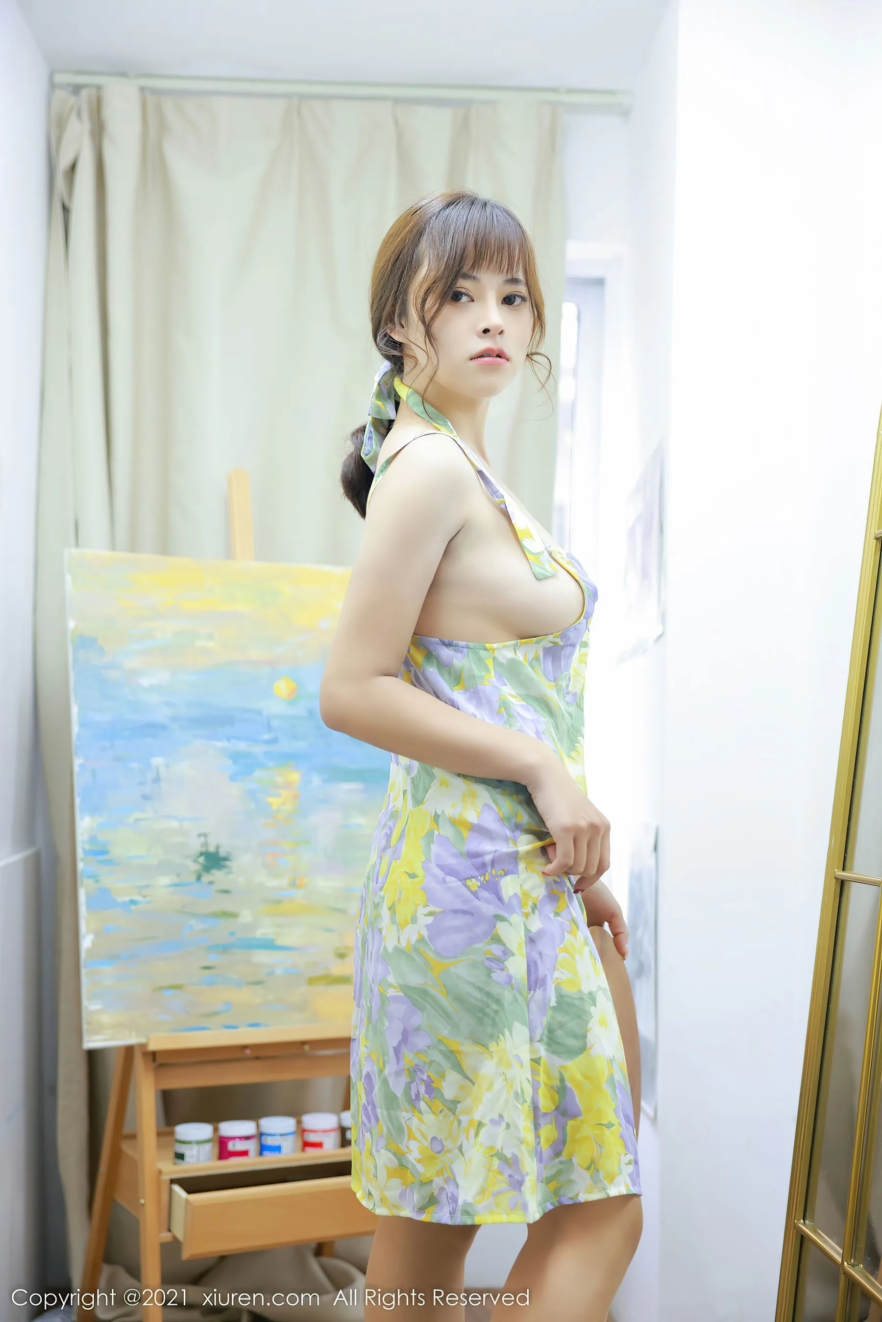 图片[2]-秀人 No.4387 奈沐子-COS写真在线网