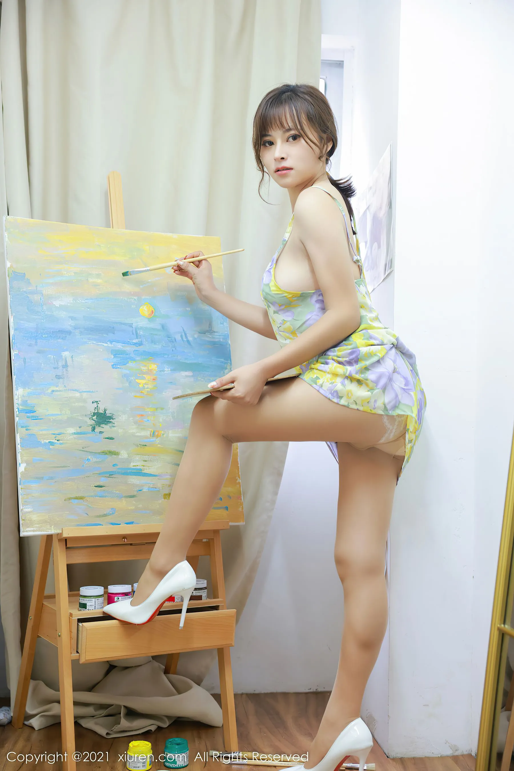 图片[3]-秀人 No.4387 奈沐子-COS写真在线网