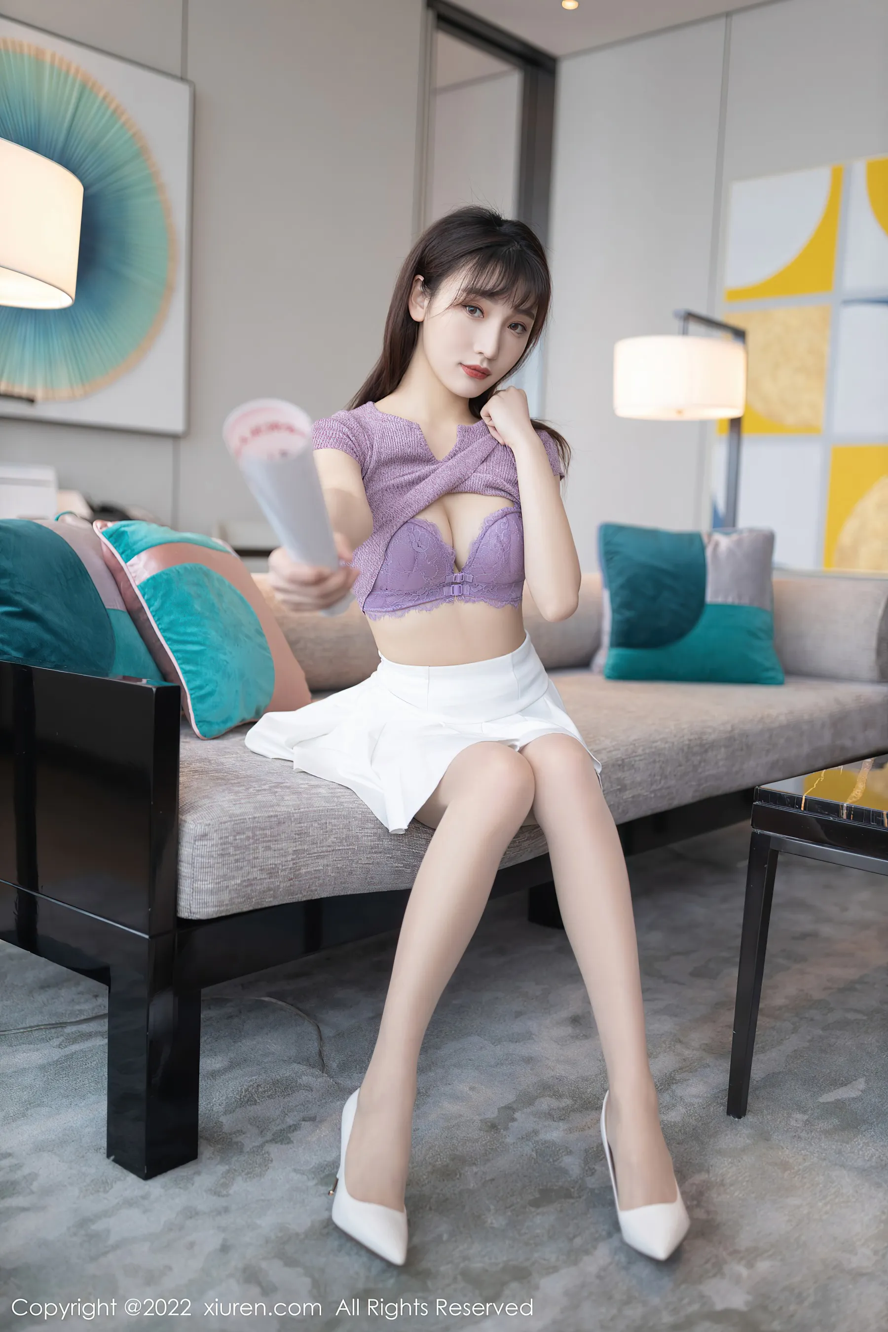 图片[3]-秀人网 No.4570 陆萱萱 清纯美腿大学生-COS写真在线网