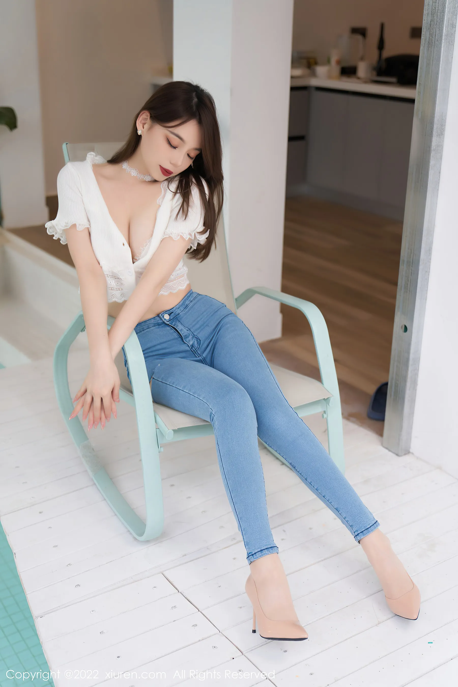 图片[3]-秀人网 No.4633 言沫 牛仔裤美腿-COS写真在线网