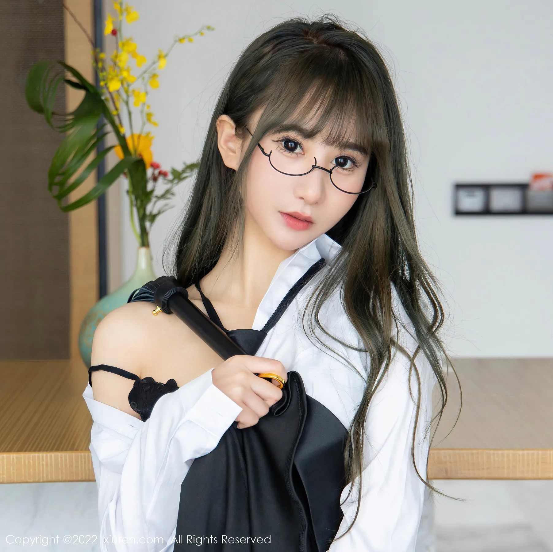 图片[4]-秀人网 No.4789 小果冻儿 白T学生装-COS写真在线网