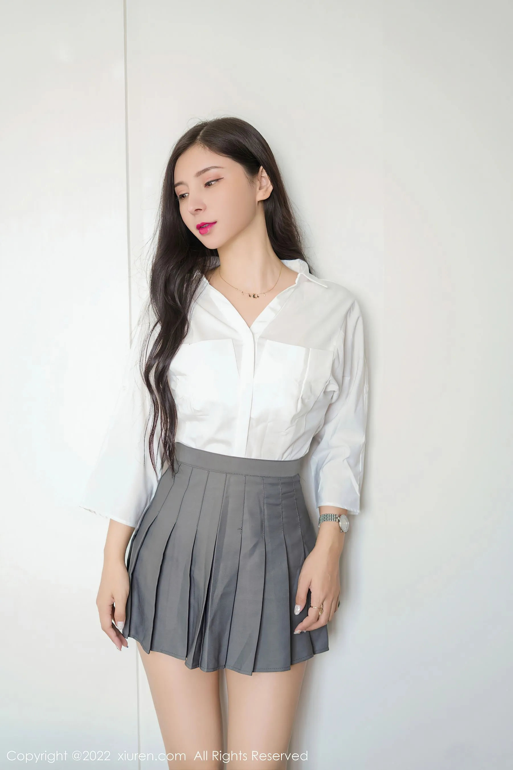 图片[3]-秀人网 No.4918 小蛮妖Yummy 美臀短裙-COS写真在线网