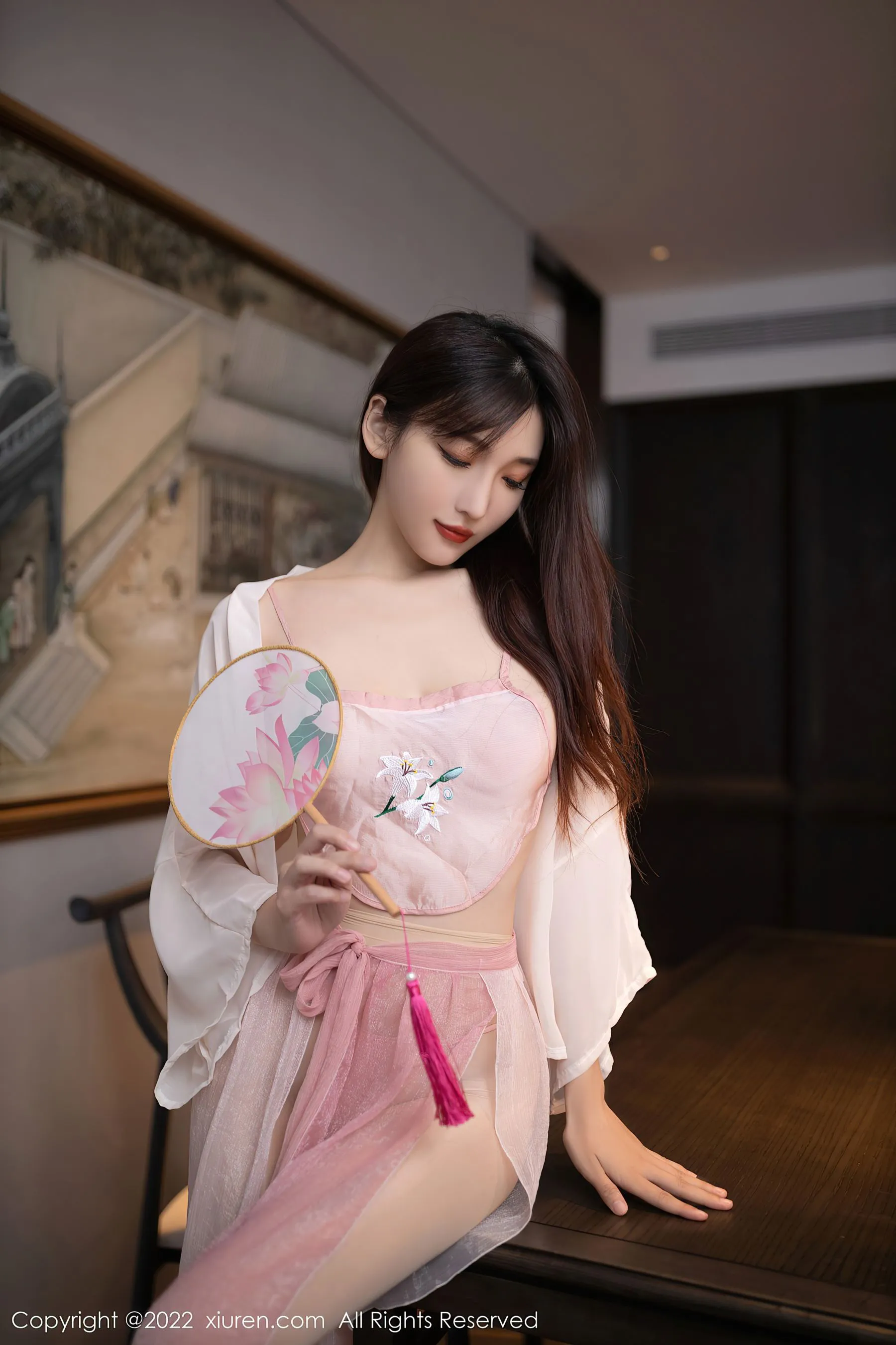 图片[2]-秀人网 No.5666 陆萱萱 古装美腿-COS写真在线网