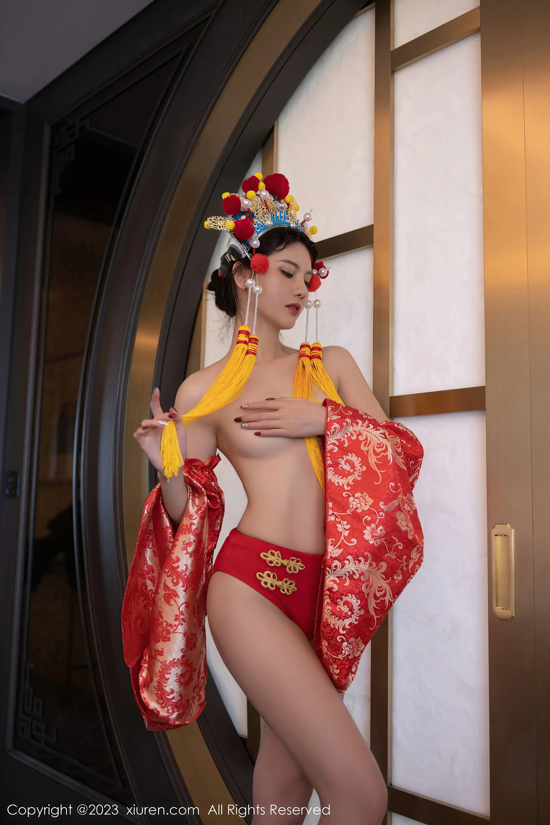 图片[2]-秀人网 No.6308 就是阿朱啊-COS写真在线网