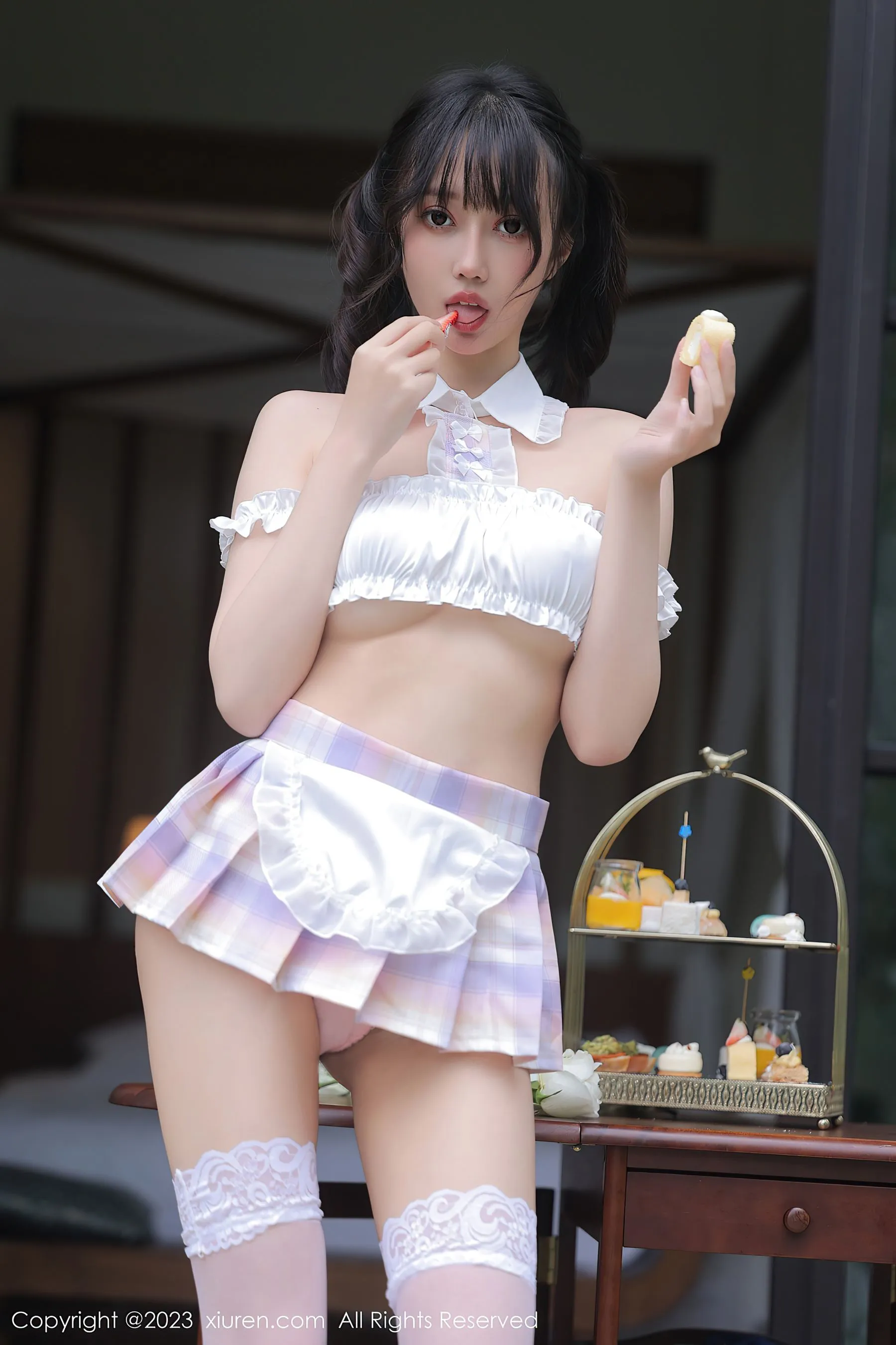 图片[5]-秀人网 No.6392 玥儿玥er 女仆服美腿-COS写真在线网