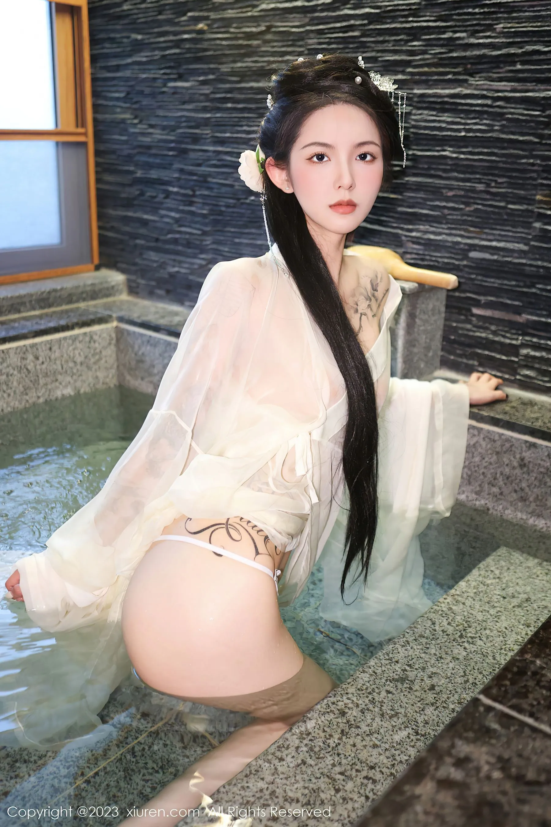 图片[2]-秀人网 No.6430 乔一一 古装美腿-COS写真在线网