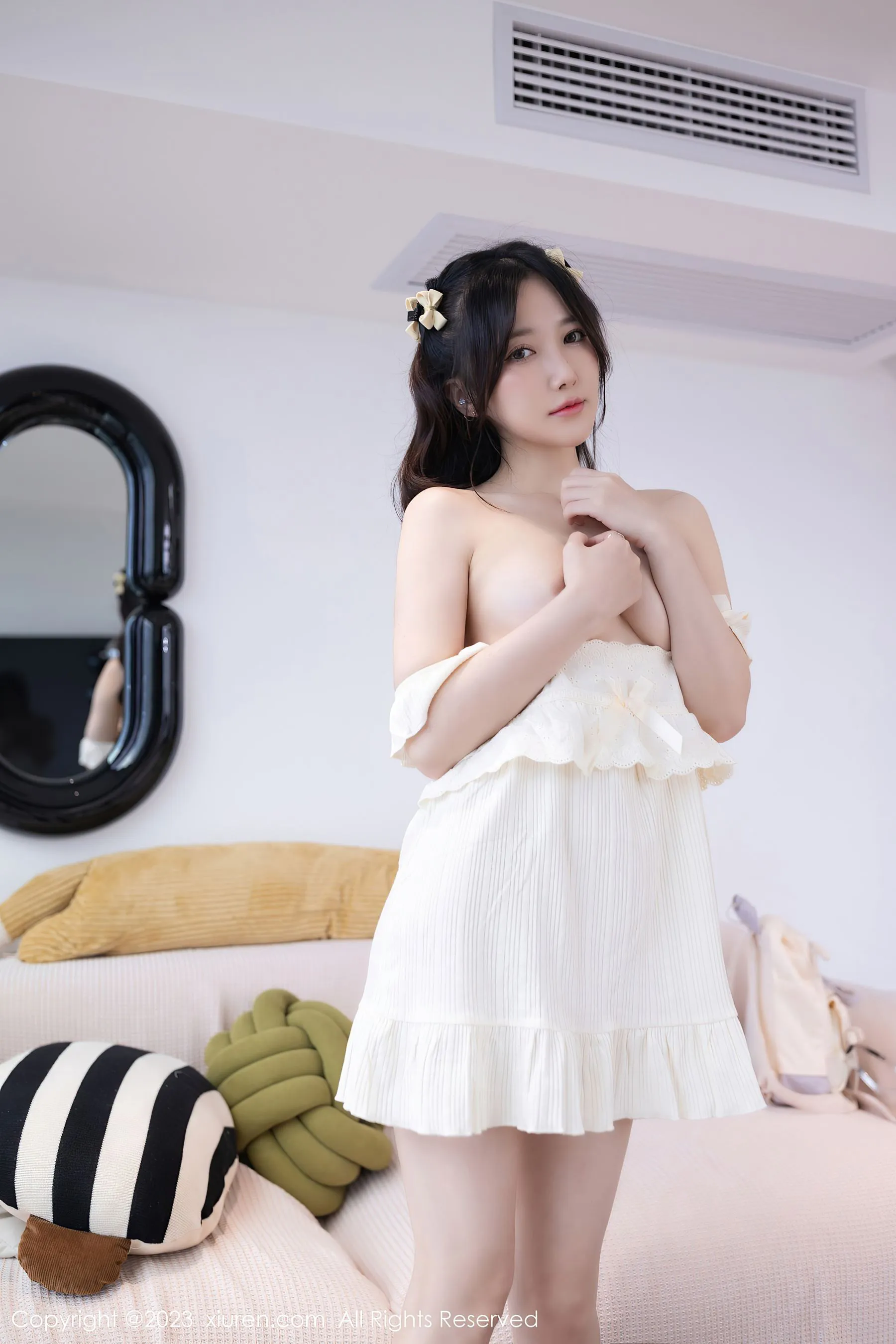 图片[3]-秀人网 No.6615 鱼子酱Fish 清爽美腿-COS写真在线网